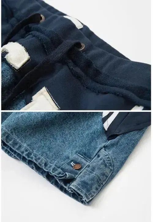 Other 20SS Indigo Union Japan Navy Denim Patchwork USA Shorts Size US 32 / EU 48 - 4 Thumbnail