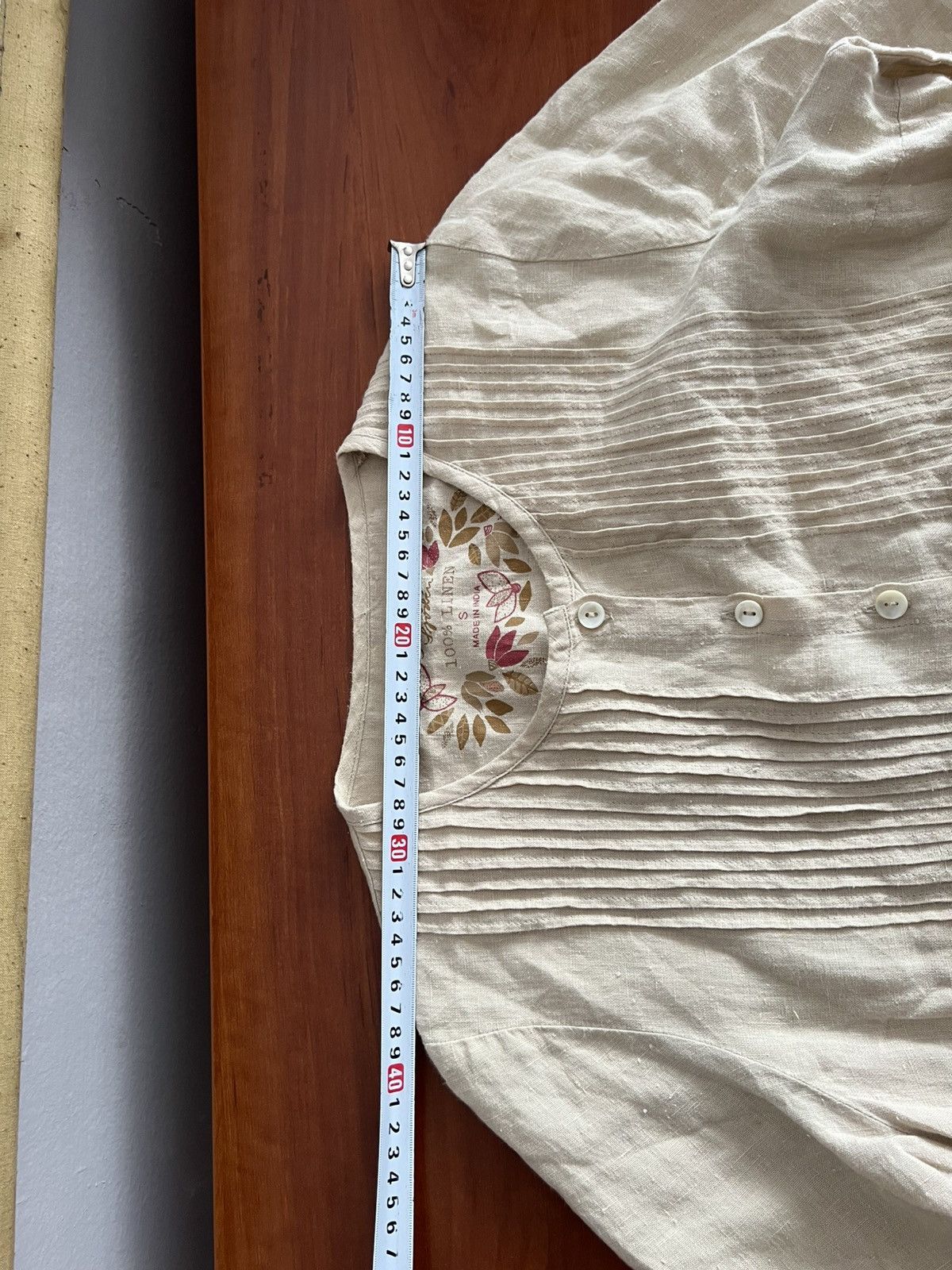 Gudrun Sjoden GUDRUN SJODEN ORGANIC LINEN DIRDNL STYLE TUNIC DRESS SIZE S Size S / US 4 / IT 40 - 25 Thumbnail