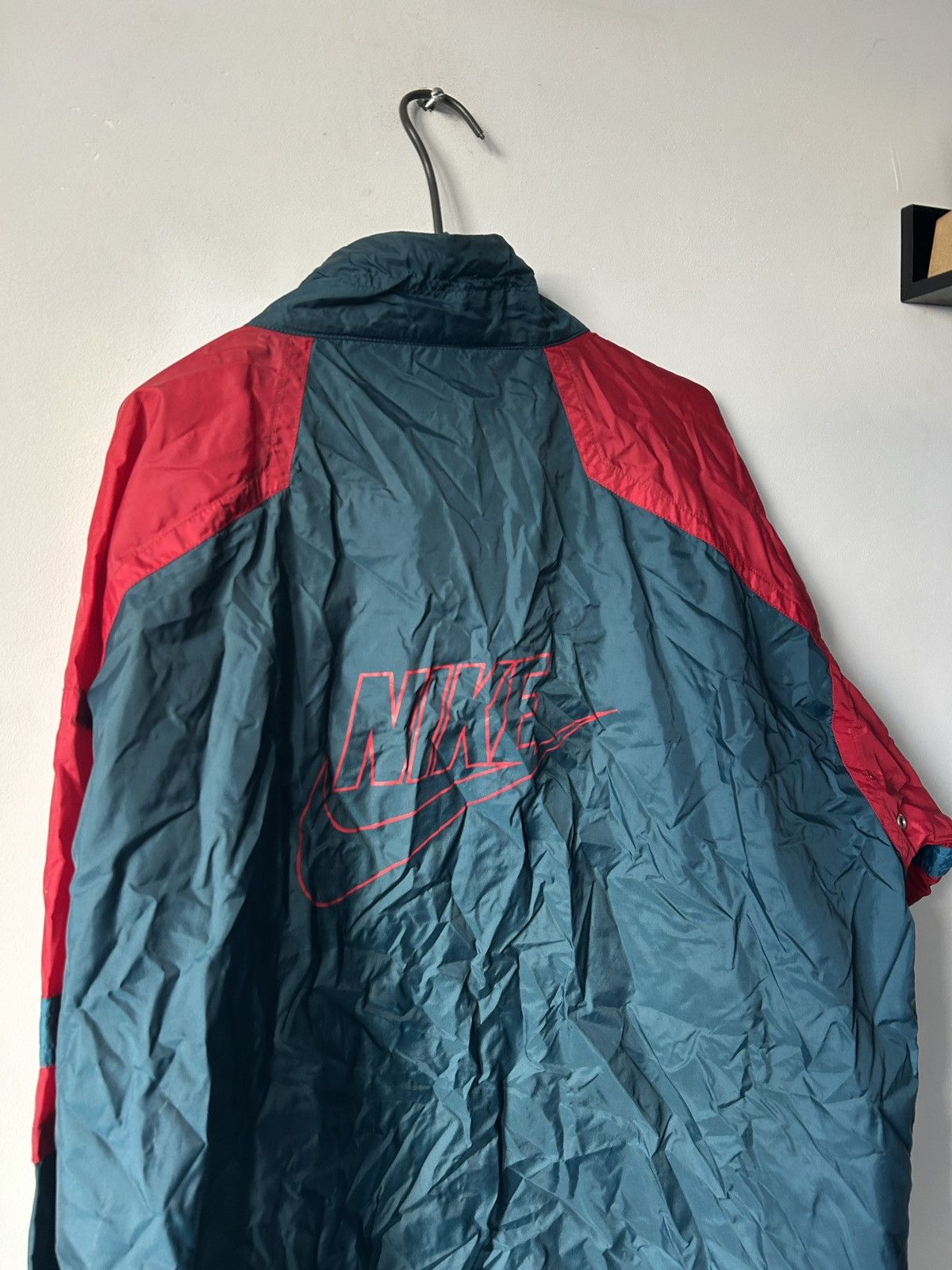 Nike × Vintage Vintage 90s Nike windbreaker Size US XL / EU 56 / 4 - 9 Thumbnail