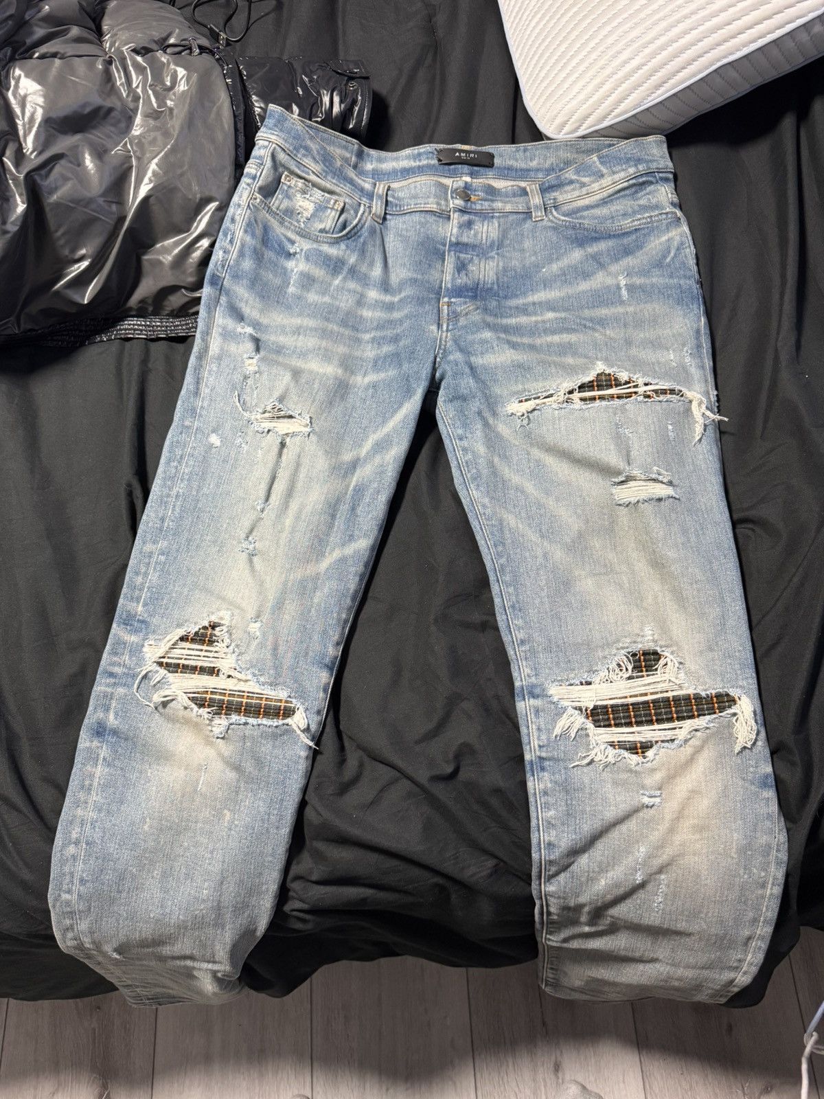 Amiri Amiri Plaid Mx-1 Clay indigo jeans Size US 36 / EU 52 - 1 Thumbnail