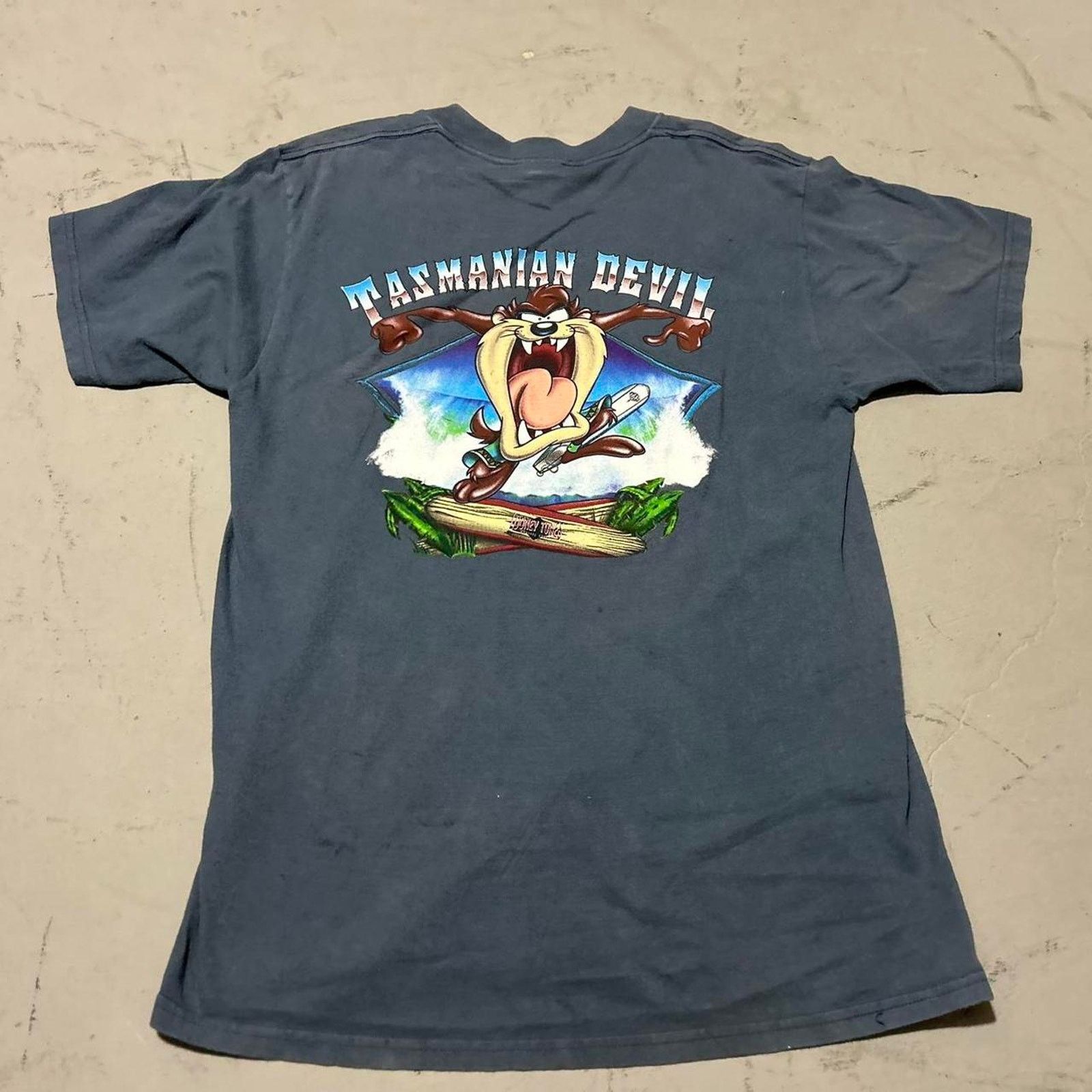 Other Looney Tunes Thrashed Classic Surf Tasmanian Devil T-Shirt Size US L / EU 52-54 / 3 - 1 Thumbnail