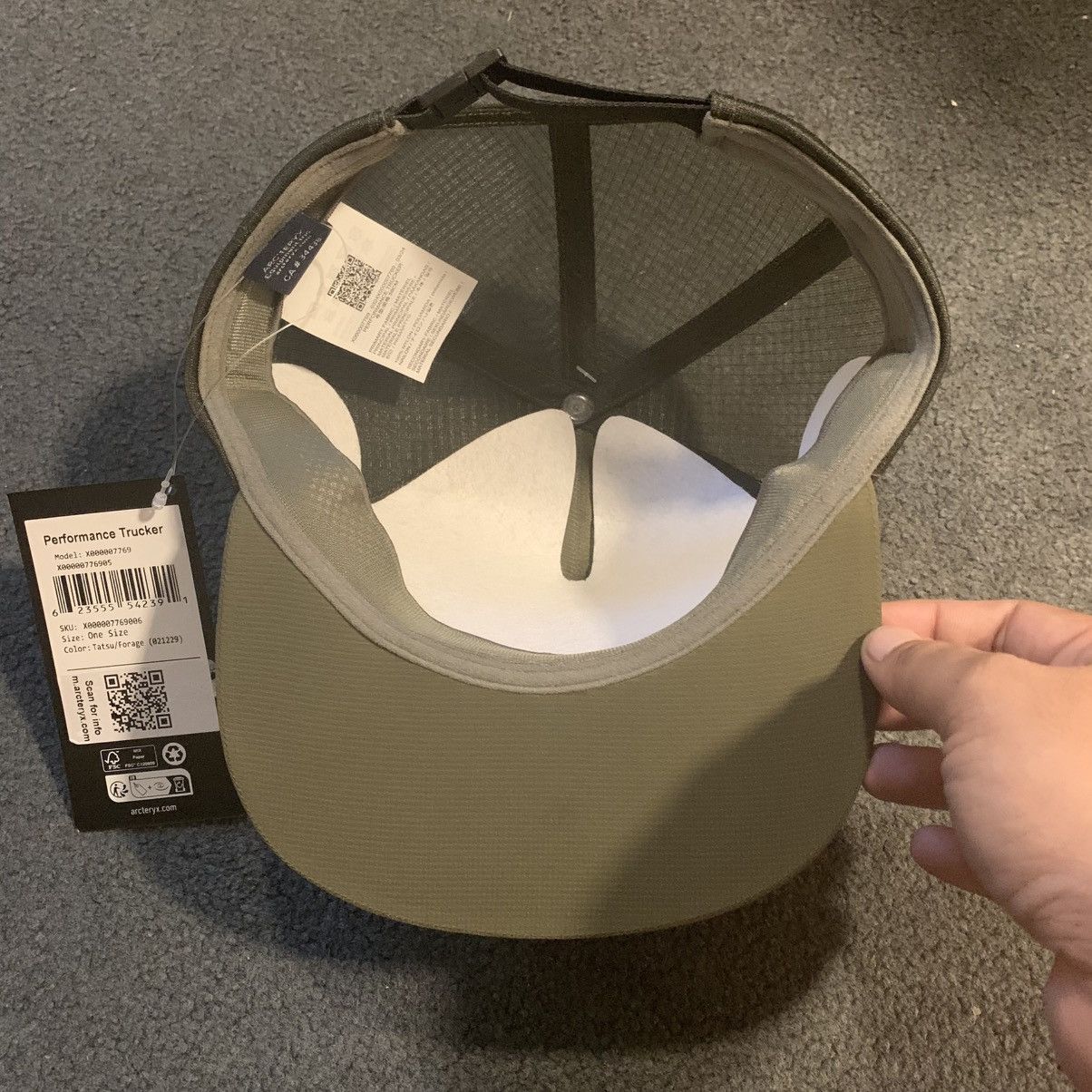 Arc'teryx Arc'teryx Performance Trucker Hat - Tatsu/Forage (BNWT) Size ONE SIZE - 7 Thumbnail
