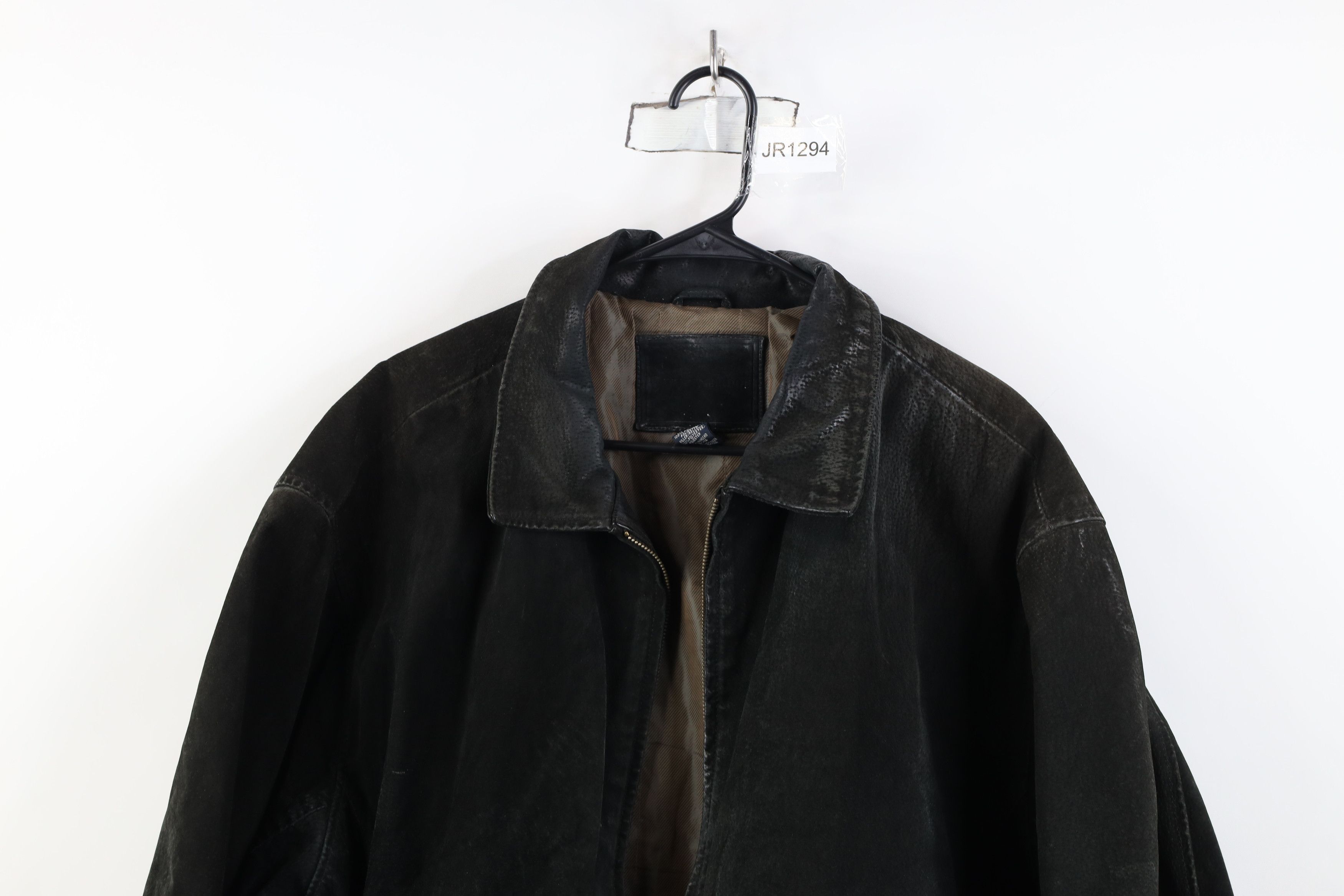 Vintage AS IS Vintage 90s Streetwear Suede Leather Bomber Jacket Size US XXL / EU 58 / 5 - 2 Thumbnail