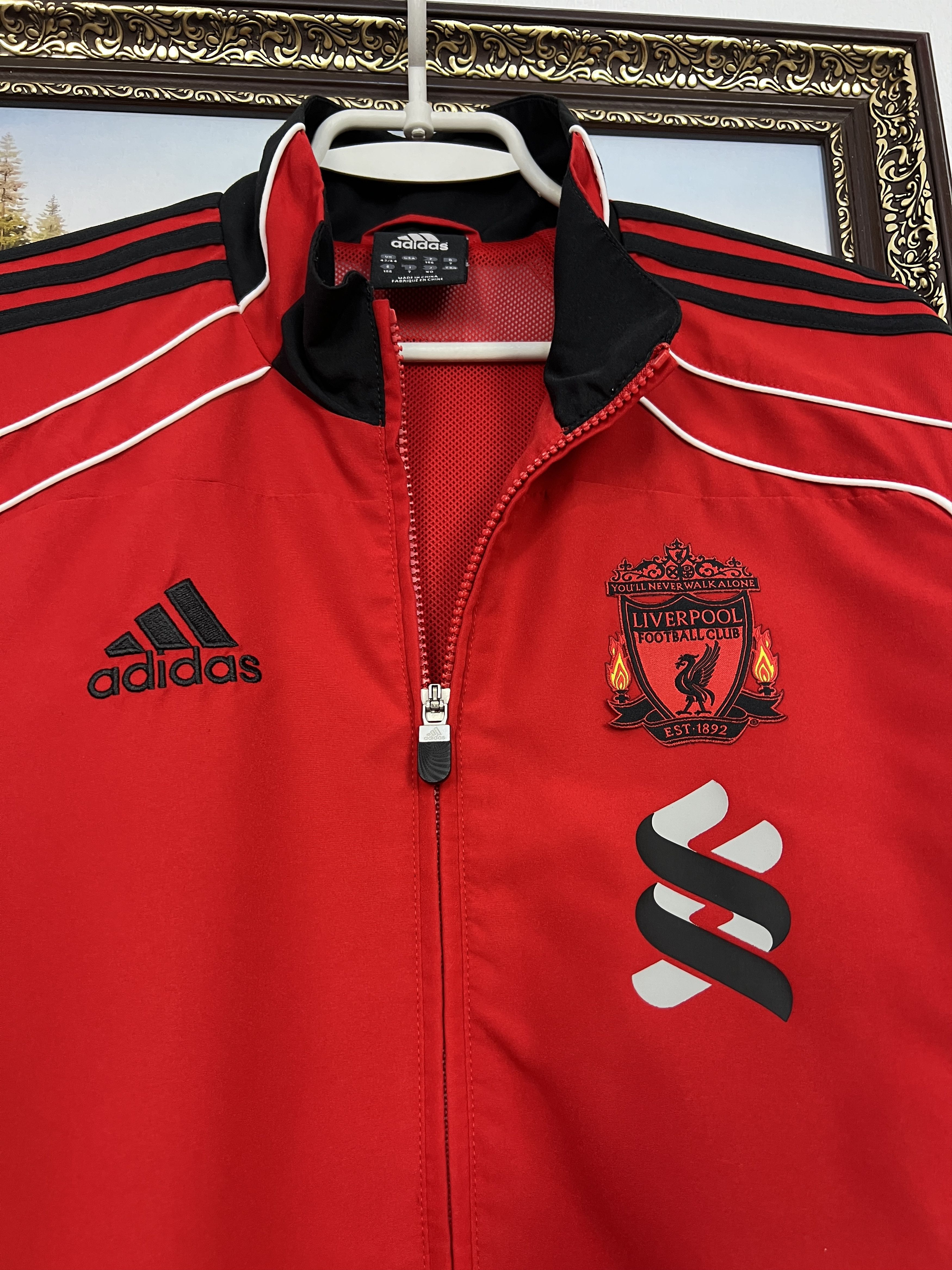 Adidas Vintage Adidas Liverpool Football Jacket Soccer Track Top Size US L / EU 52-54 / 3 - 3 Thumbnail