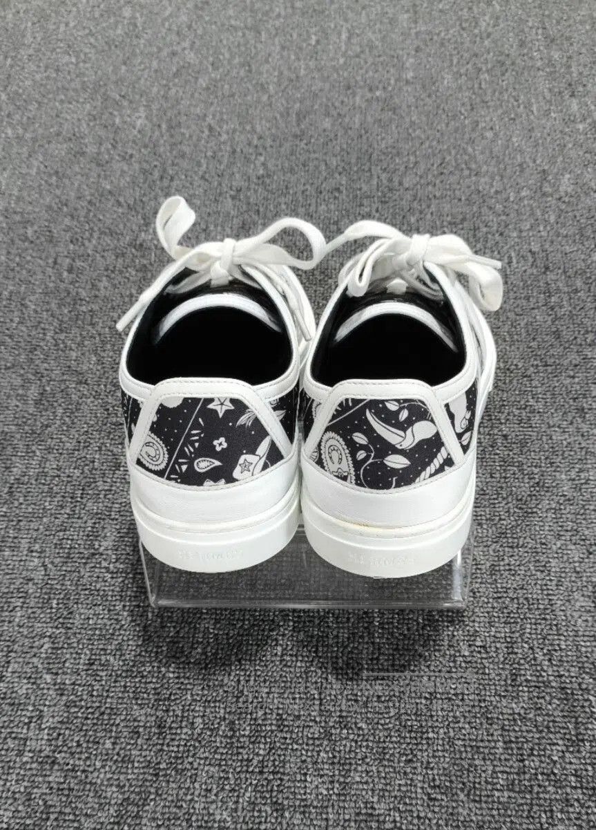 Hermes Hermes Get Black White Printed Sneakers. Size US 5 / IT 35 - 5 Thumbnail