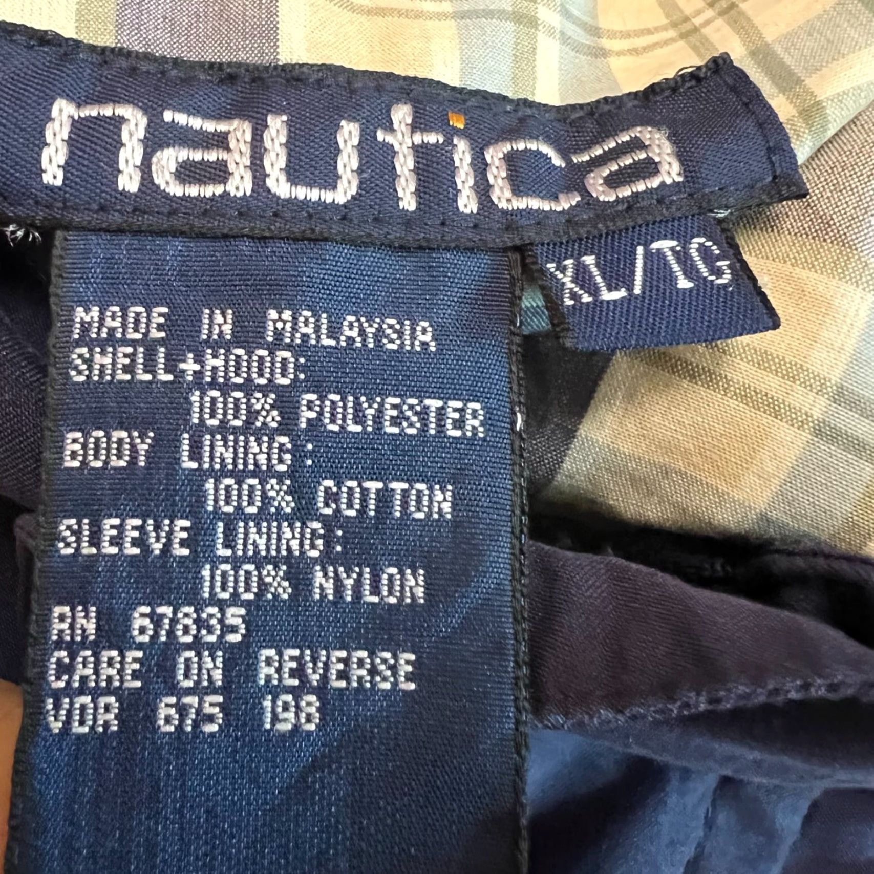Nautica Nautica Overcoat XL Blue Lined Pockets Hooded Adult Size US XL / EU 56 / 4 - 7 Thumbnail