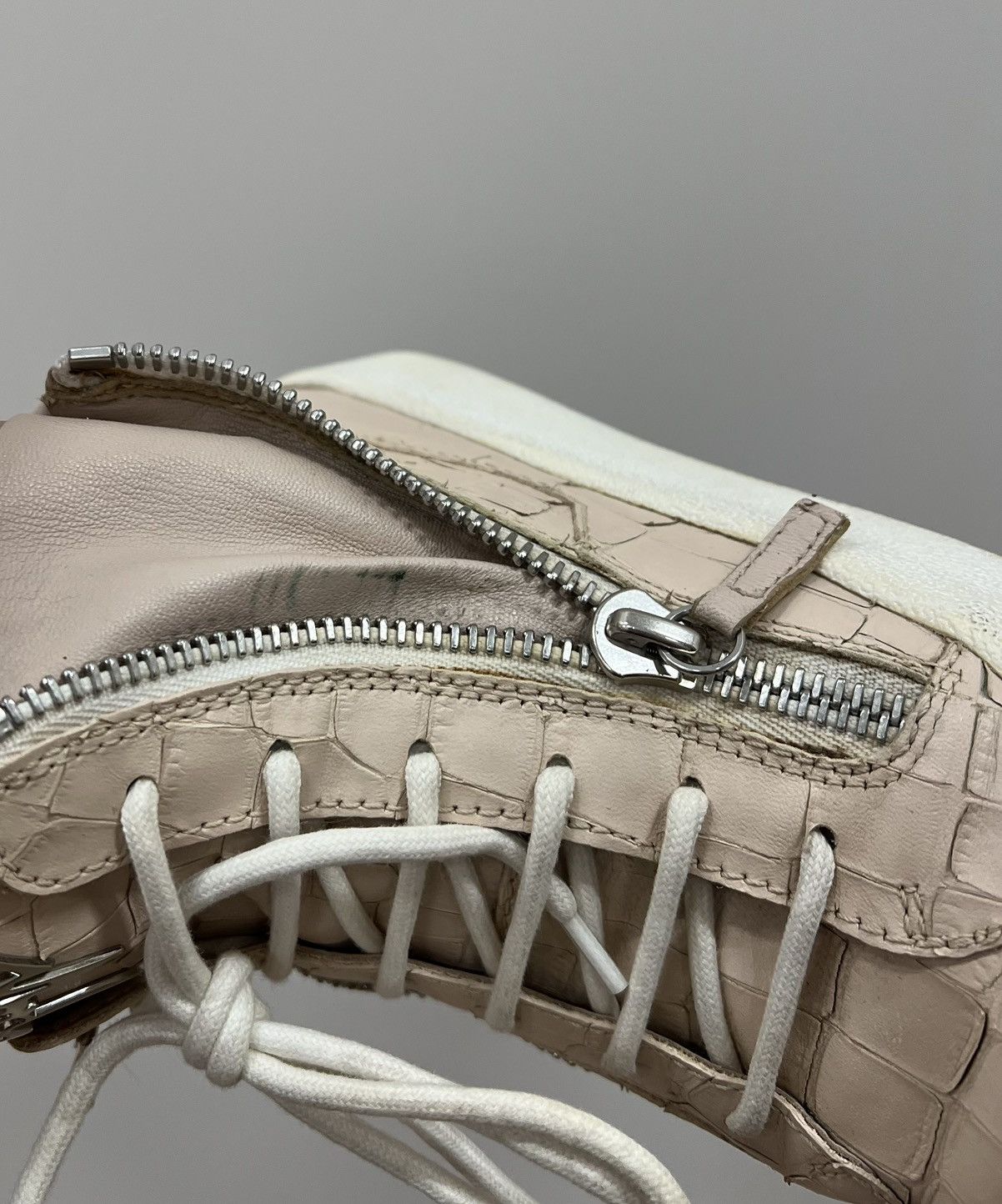 Giuseppe Zanotti Giuseppe Zanotti Leather Python High Top Sneakers Size US 9.5 / IT 39.5 - 13 Thumbnail