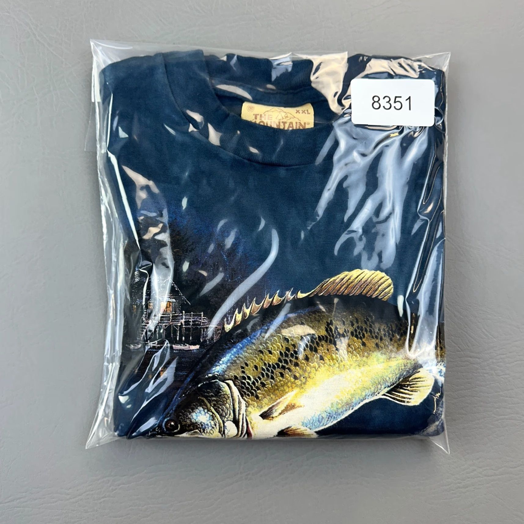 The Mountain VINTAGE The Mountain Shirt Mens 2XL Blue Tie Dye Bass Nature Deadstock 90s Shirt Adult 2XL Blue Tie Dye The Mountain 90s Vintage Mens Shirt Size US XXL / EU 58 / 5 - 8 Thumbnail