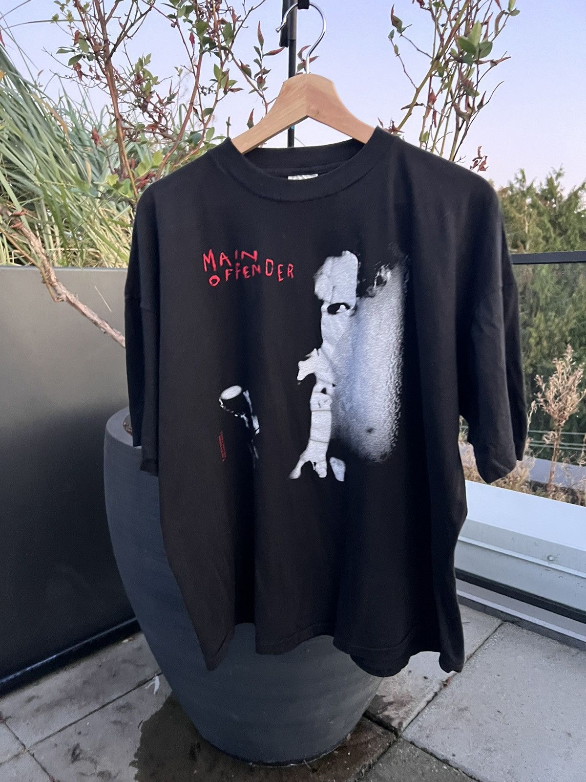 Band Tees × The Rolling Stones × Vintage Vintage 90s Keith Richards Main Offender Europe Tour TShirt Size US XL / EU 56 / 4 - 3 Thumbnail