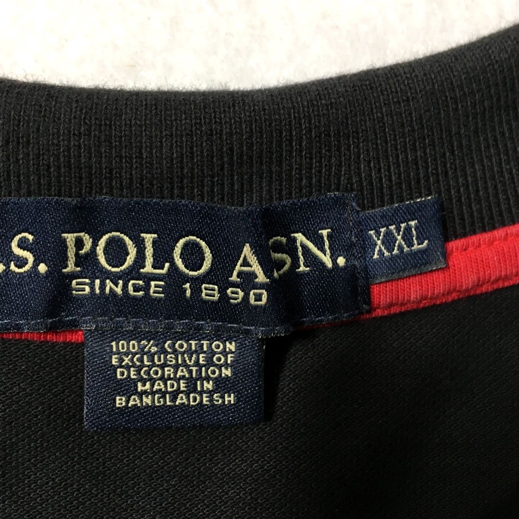 Vintage US Polo Assn Polo Shirt 2XL Black Logo Ultimate Pique Shirt Mens Polo Black 2XL Size US XXL / EU 58 / 5 - 3 Thumbnail