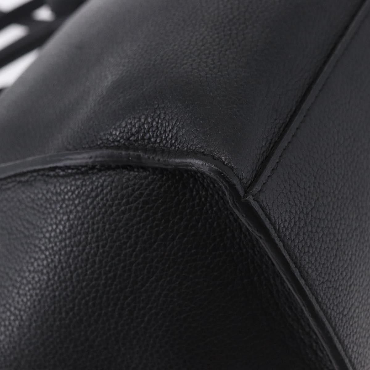 Celine CELINE Big Bag Small Leather 2way Black Silver Auth 193536V Size ONE SIZE - 17 Thumbnail