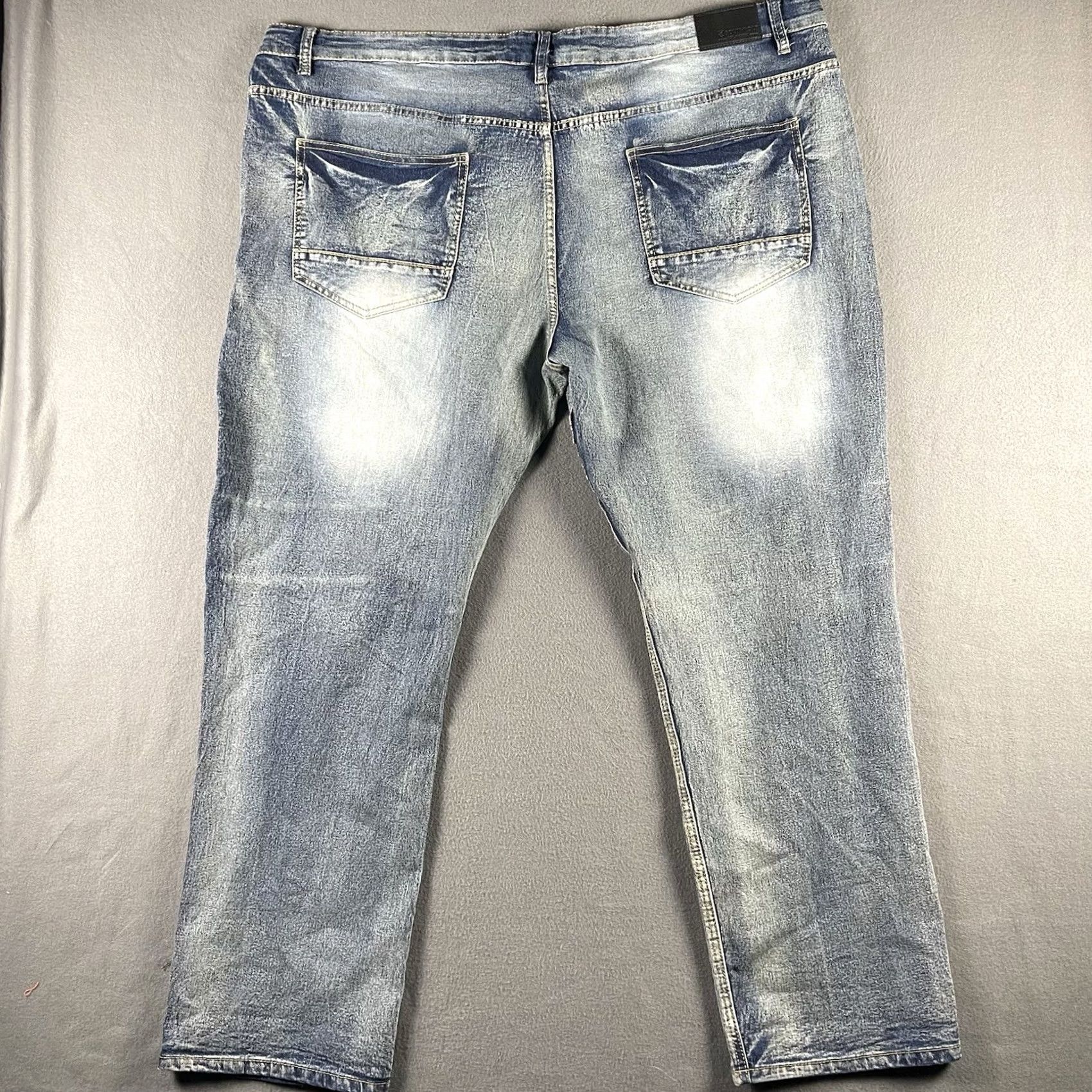 Southpole Southpole Jeans Men's 48 Stretch Acid Wash Distressed Moto 5-Pocket Denim Denim Shirt? Size US 32 / EU 48 - 4 Thumbnail