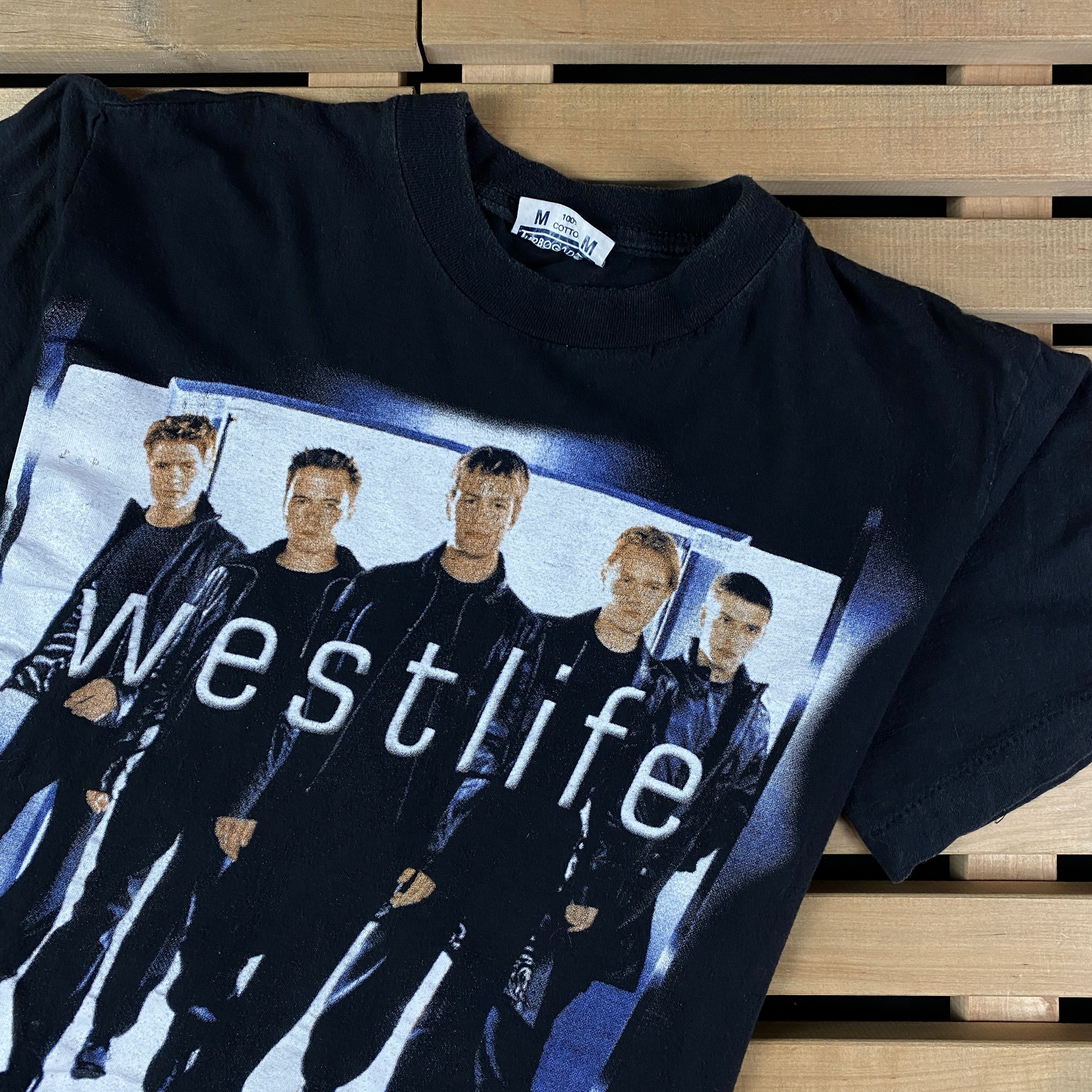 Westlife 2001 Tour Tシャツ Mサイズ　ウエストライフ Band Tees × Vintage Mens Vintage T-Shirt Westlife 2001 Size M