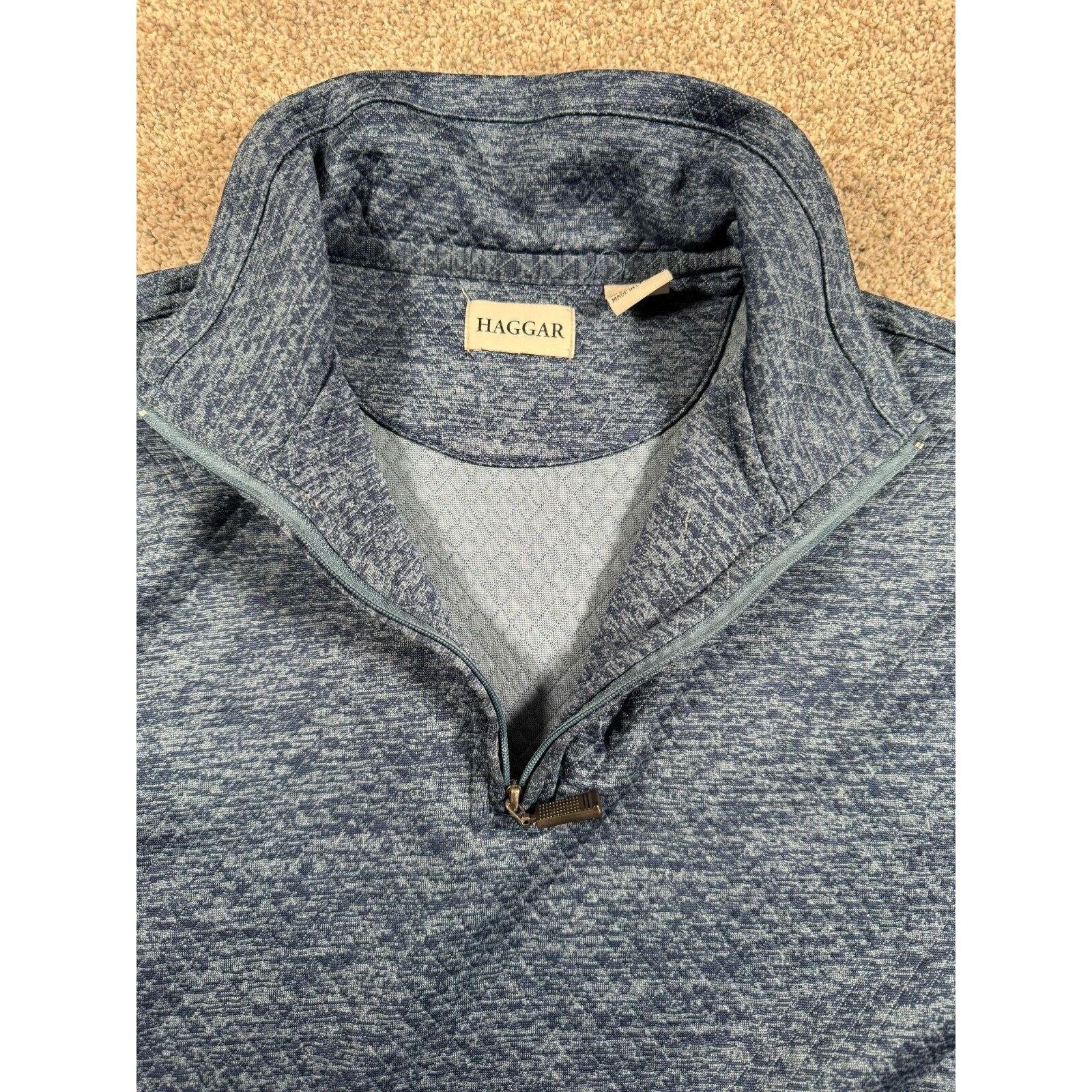 Haggar Haggar Sweater Men Large 1/4 Zip Pullover Grandpacore Casual Size US L / EU 52-54 / 3 - 4 Thumbnail