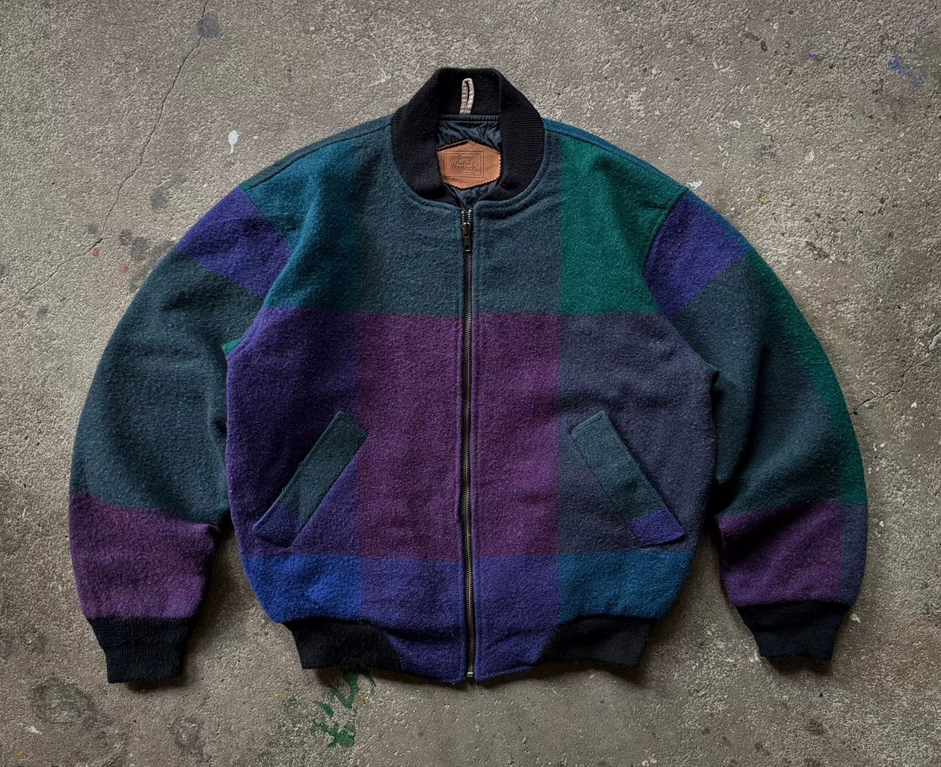 Vintage Vintage Woolrich Retro Wool Jacket Size US S / EU 44-46 / 1 - 1 Thumbnail