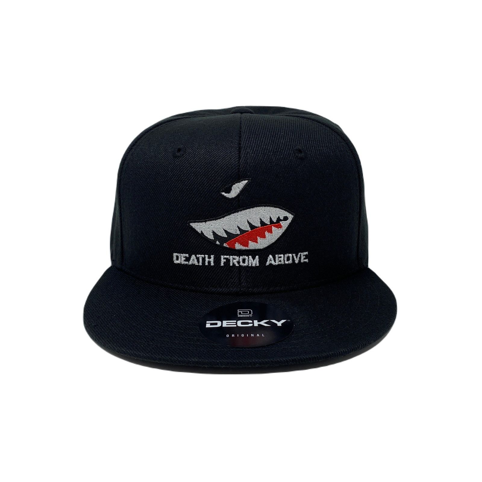 Other Shark Teeth Snapback Hat All Black Size ONE SIZE - 2 Thumbnail
