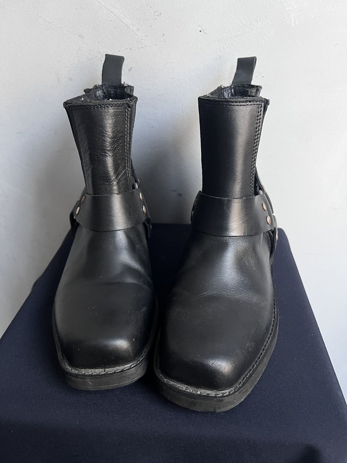 Wrangler Guidi style western Leather Ankle Boots Japanese Style Size US 7 / EU 40 - 5 Thumbnail