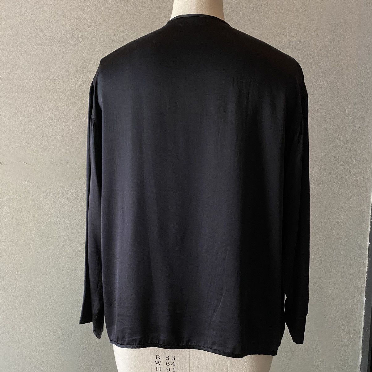 Yves Saint Laurent YVES SAINT LAURENT Black Pocket Shirt with White Buttons Size M / US 6-8 / IT 42-44 - 14 Thumbnail