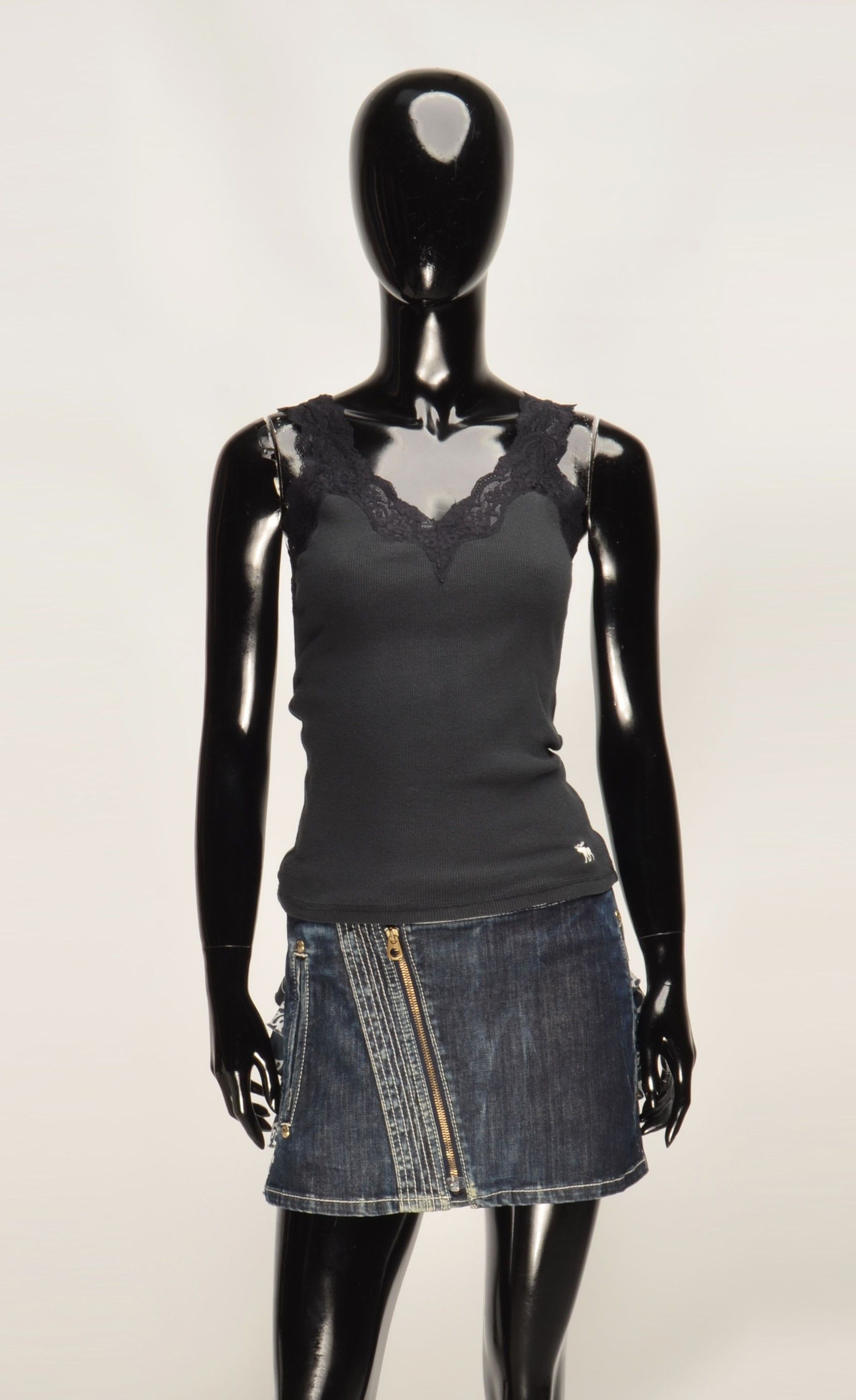 Abercrombie & Fitch Abercrombie & Fitch Y2K Babydoll Lace Coquette Cami Tank Size S / US 4 / IT 40 - 1 Thumbnail