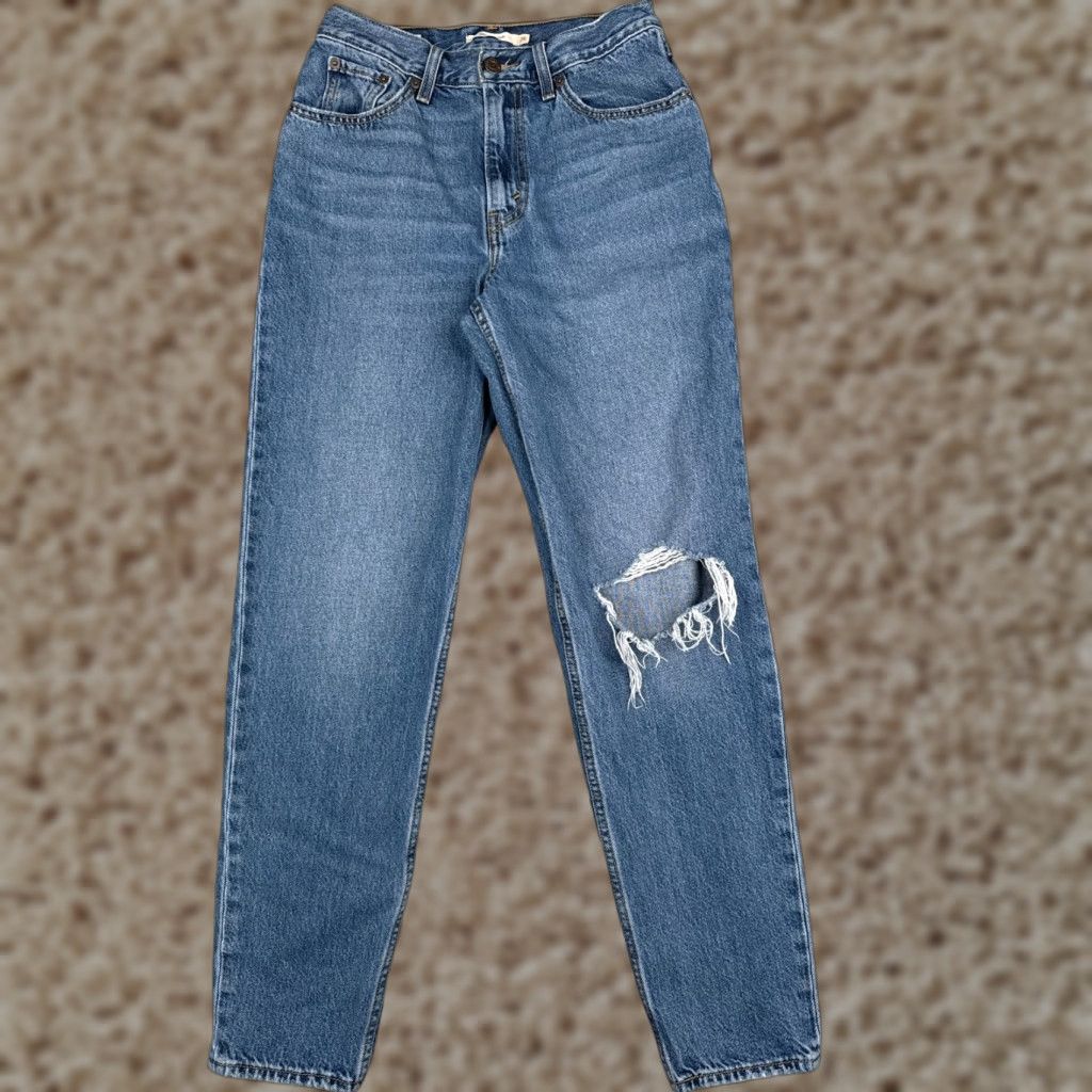 Levi's VINTAGE Levi's Jeans Mom 5-Pocket Denim Blue 80s Medium Wash 26x30 Women Regular Size 26 Size 26" / US 2 / IT 38 - 1 Thumbnail