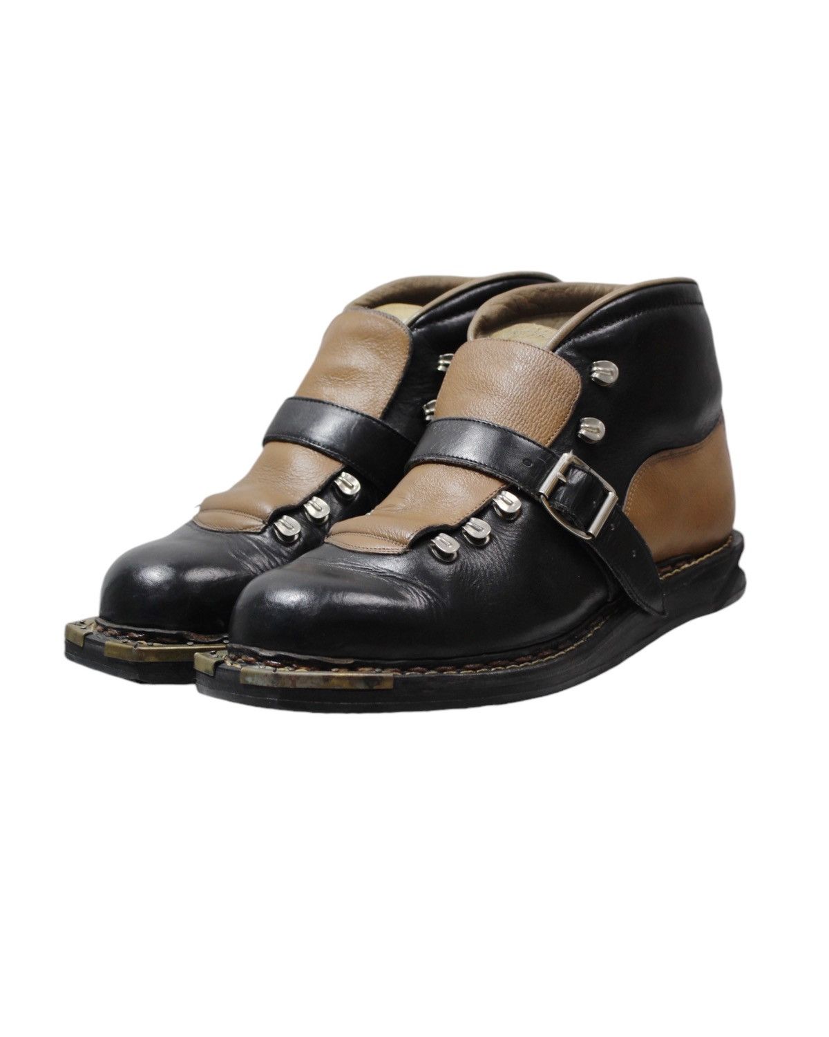 Vintage 1960S KRISTIANIA LEATHER SKI BOOTS Size US 10 / EU 43 - 1 Thumbnail