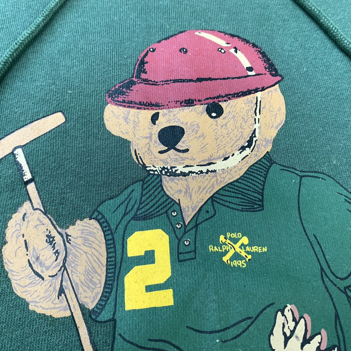 Polo Ralph Lauren Vintage 90s Polo Bear Ralph Lauren Hoodie Size US L / EU 52-54 / 3 - 11 Thumbnail