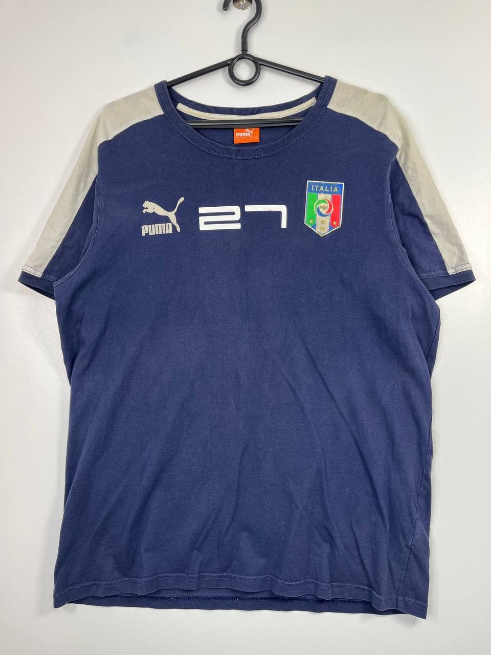 Puma Italy Puma Number 27 Football Soccer T Shirt Mens Size L Size US L / EU 52-54 / 3 - 1 Thumbnail