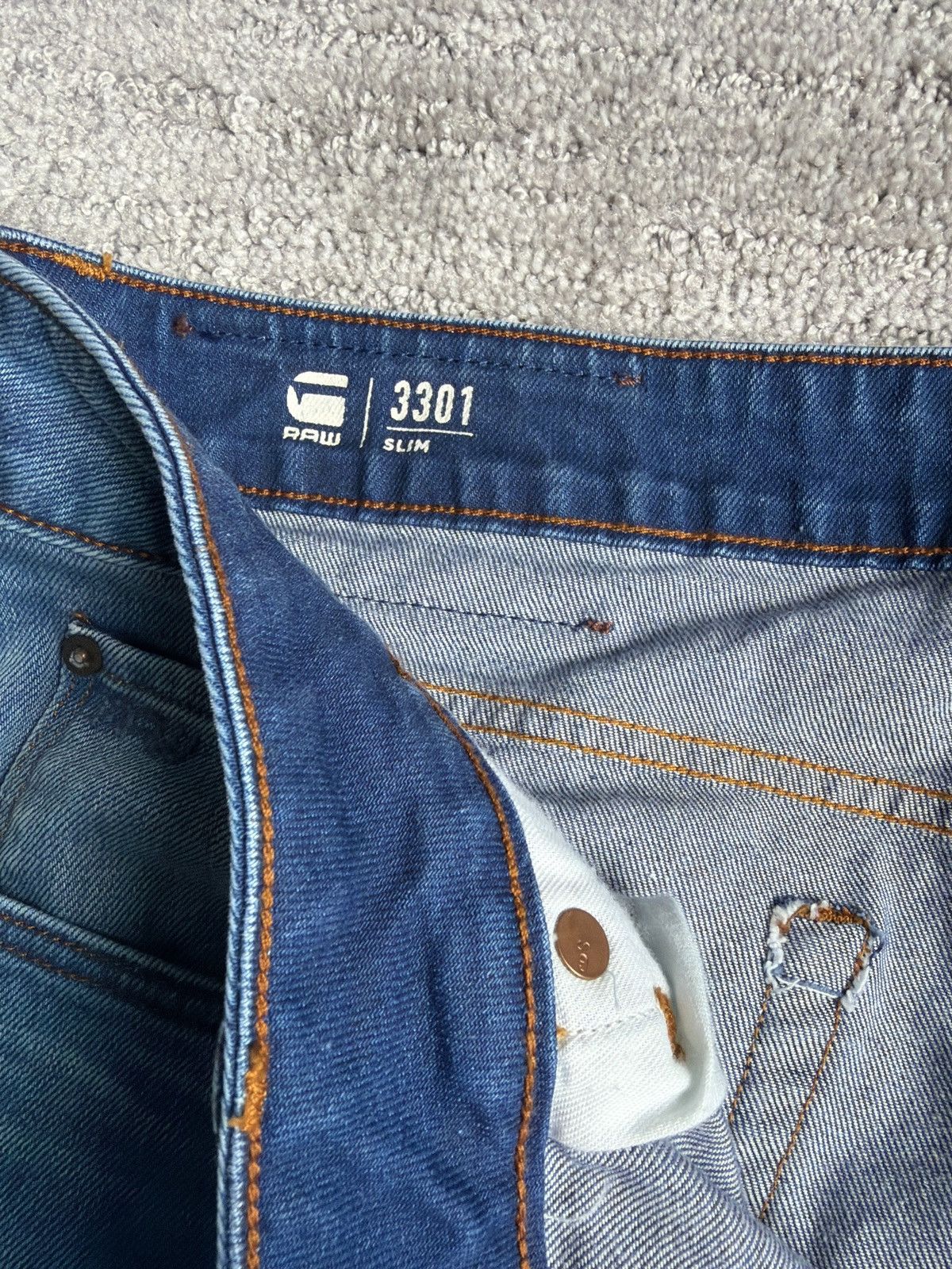 G-Star 3301 Slim 34x36 Size US 34 / EU 50 - 4 Thumbnail