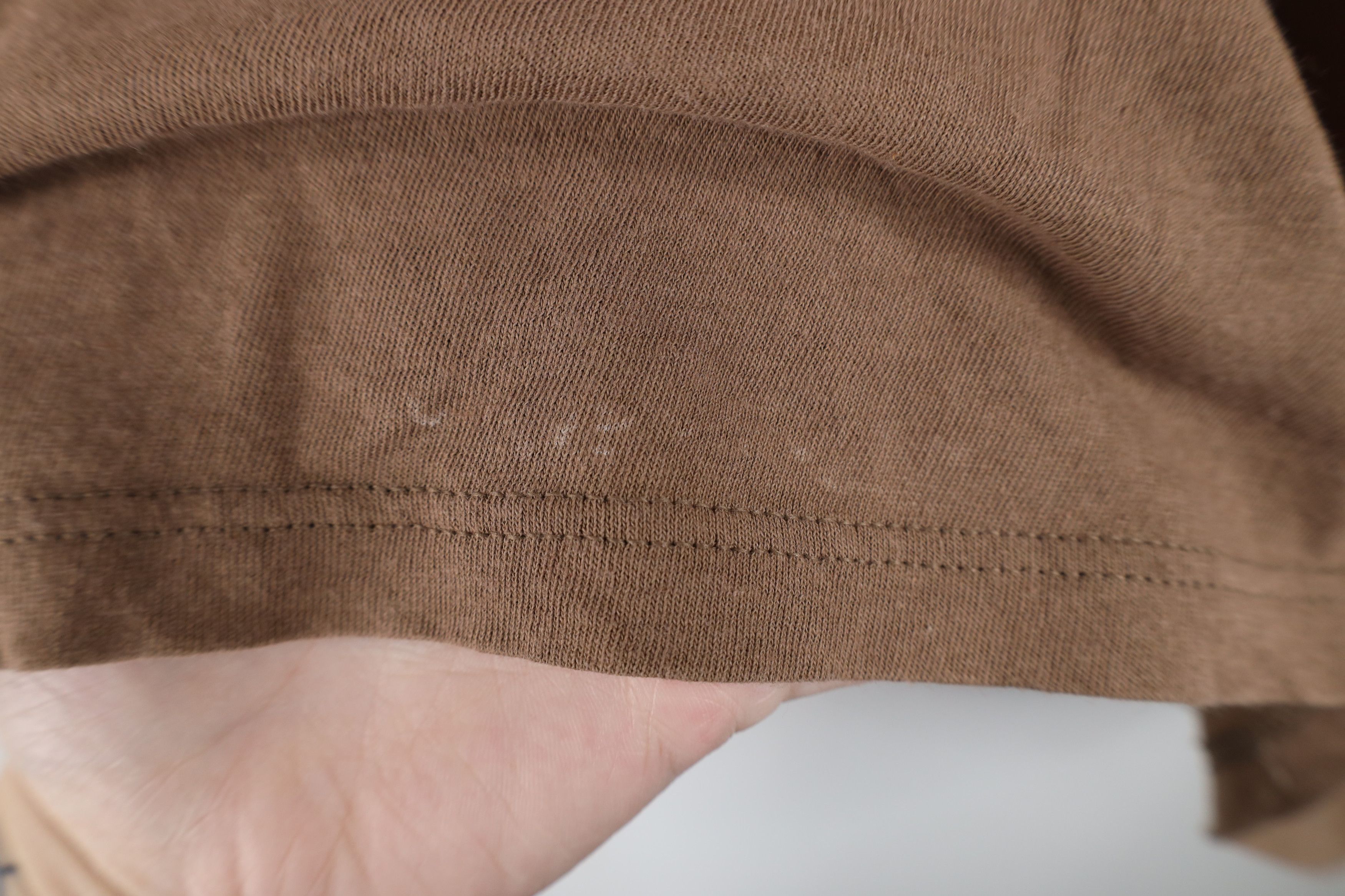Vintage Vintage 70s Streetwear Cotton Short Sleeve T-Shirt Brown USA Size US L / EU 52-54 / 3 - 9 Thumbnail