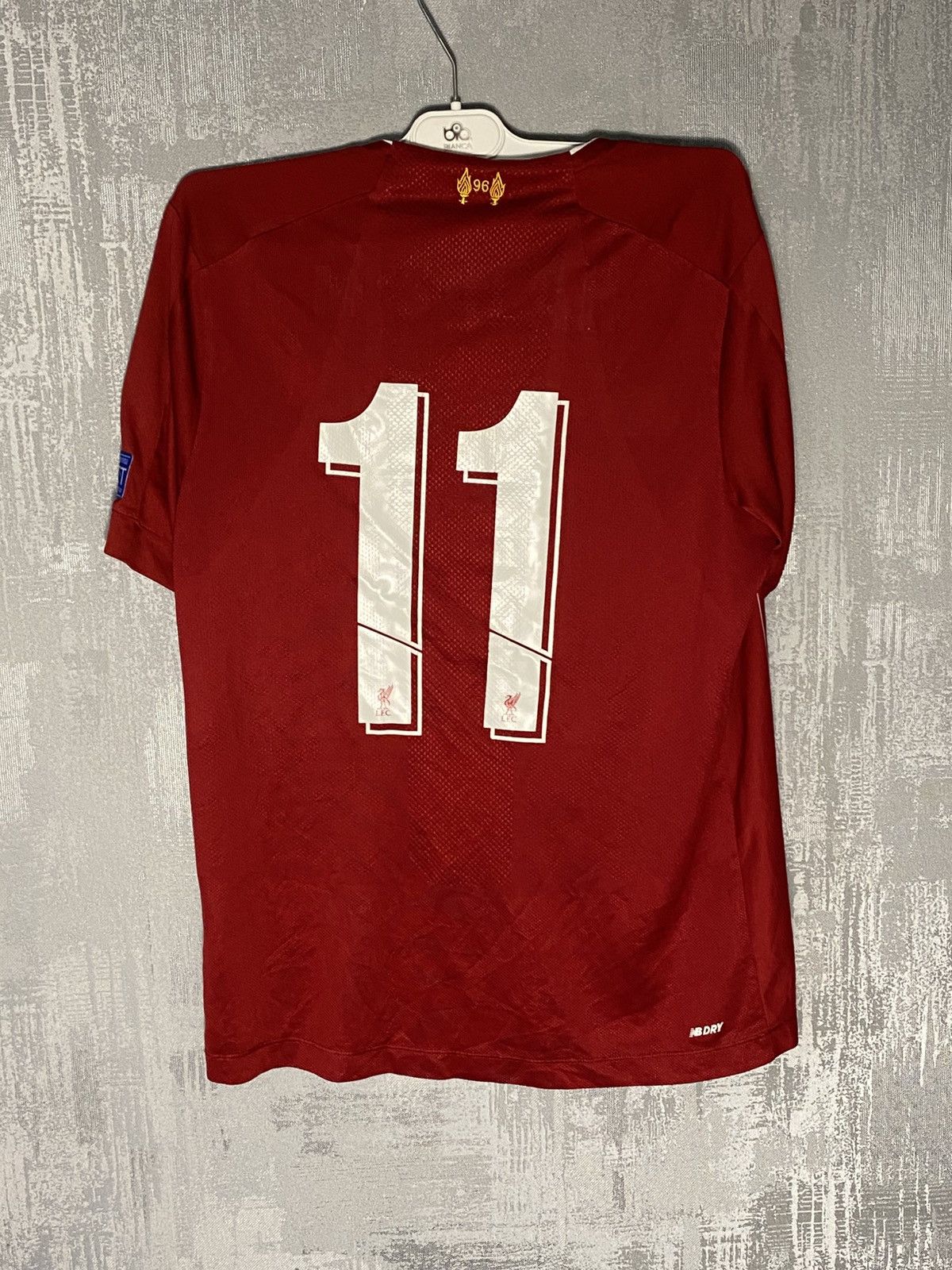 New Balance 2019 Liverpool New Balance Soccer Jersey 11 Salah Cup Size US S / EU 44-46 / 1 - 2 Thumbnail