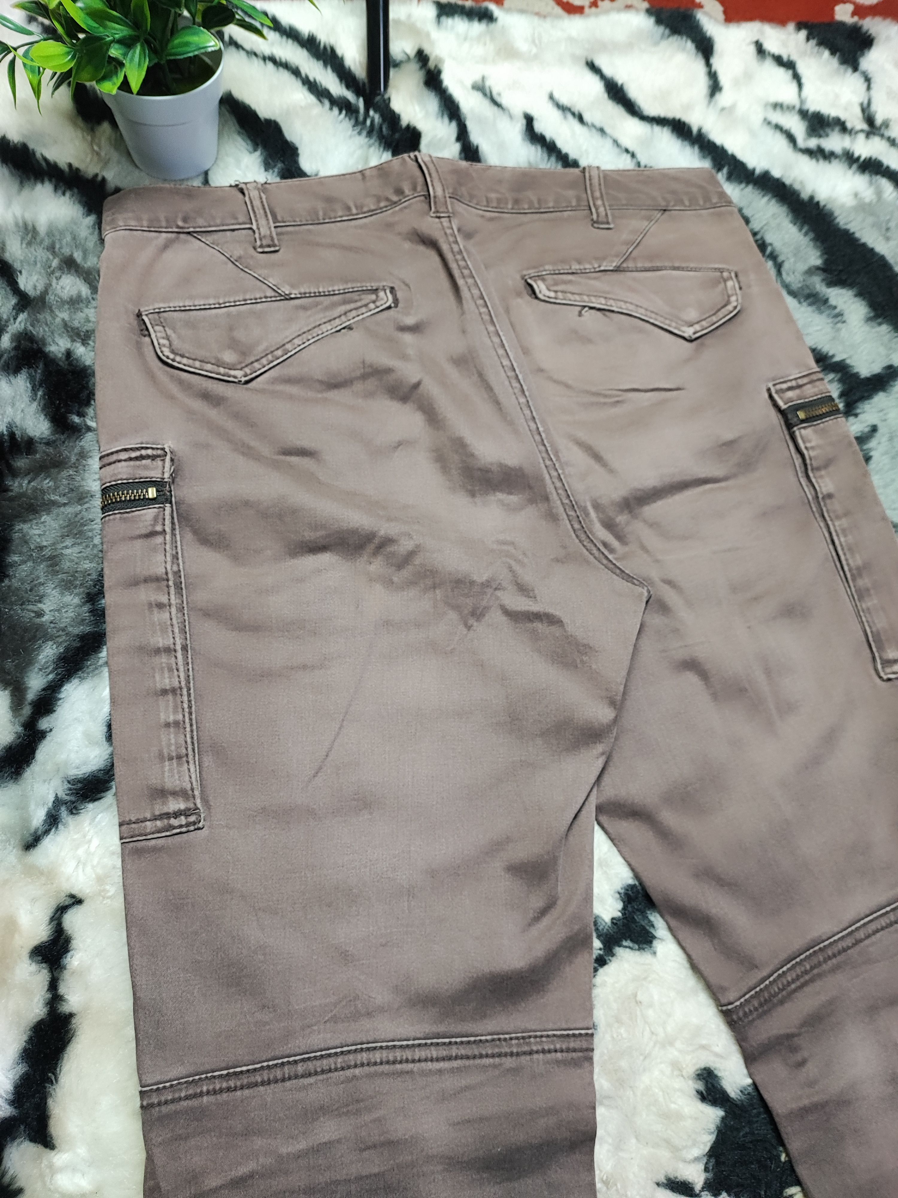 Eternal × OVER THE STRiPES × Takeo Kikuchi Takeo Kikuchi HICKORY Striped Cargo Pants ziper Pocket Size US 31 - 11 Thumbnail