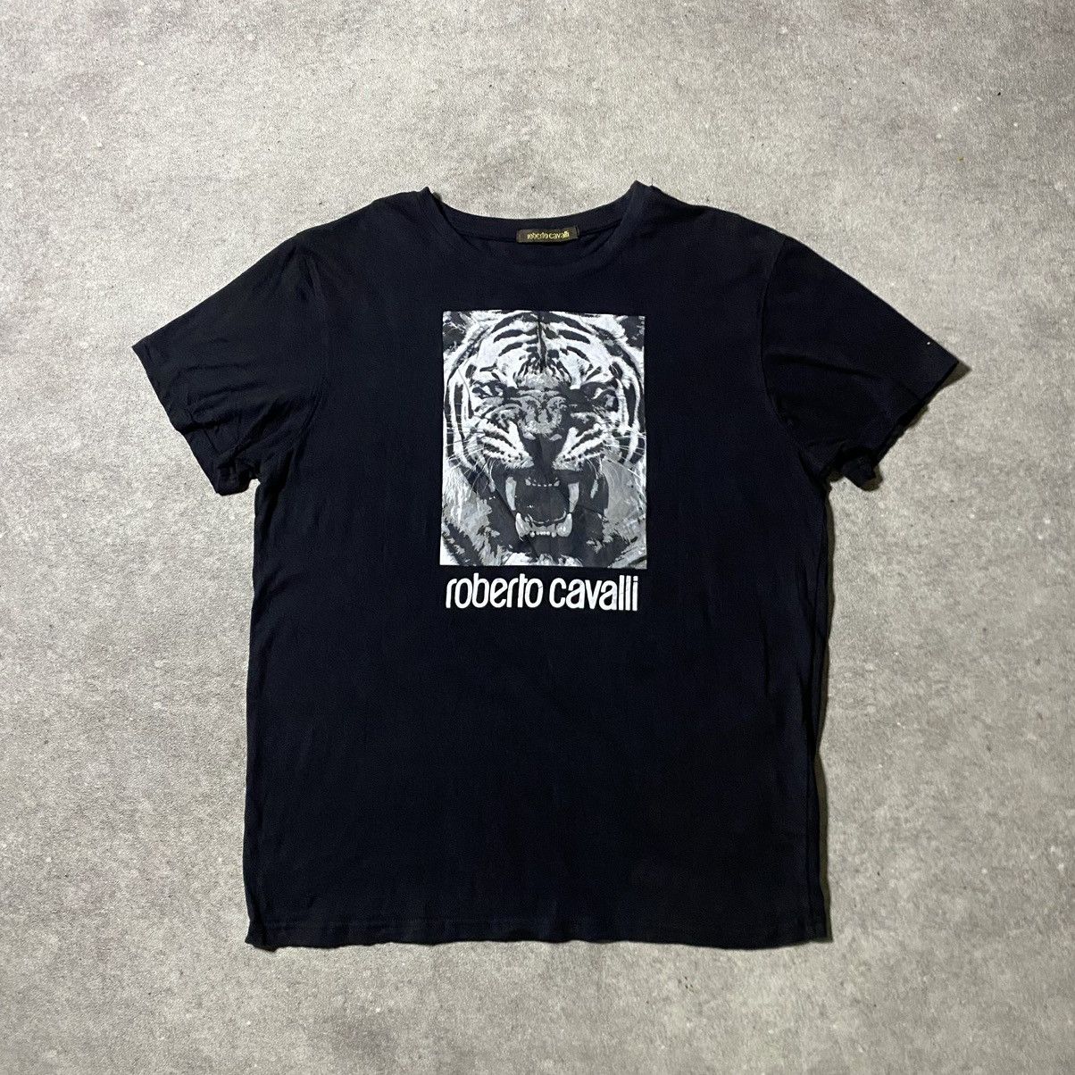 Roberto Cavalli Roberto cavalli Tiger face animal tee Size US L / EU 52-54 / 3 - 1 Thumbnail