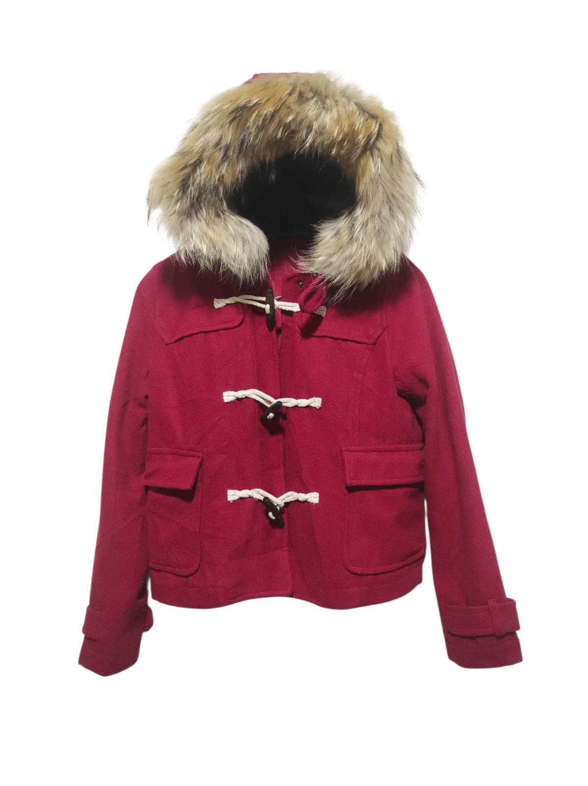 Japanese Brand Red Hoodie Duffle fur hoodie Ifsix LGB style Size US S / EU 44-46 / 1 - 1 Thumbnail