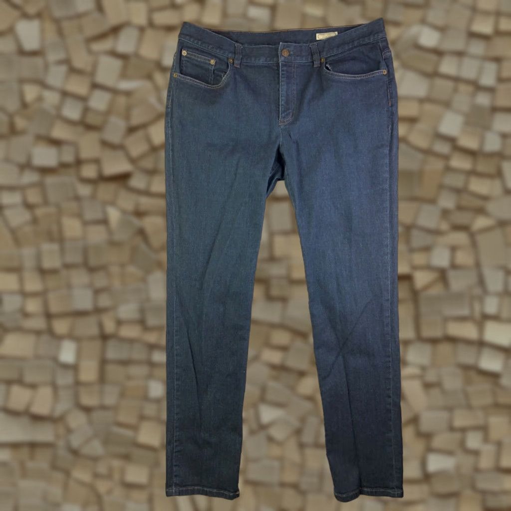 Vintage American Living Revere Slim Leg Jeans Womens Size 14 35x30 Measured Blue Size 36" / US 14 / IT 50 - 1 Thumbnail