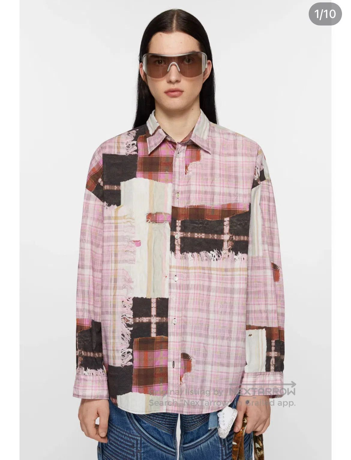 Acne Studios Acne Studios 3D Digital Printed Pink Checkered Oversized S Size US M / EU 48-50 / 2 - 8 Thumbnail