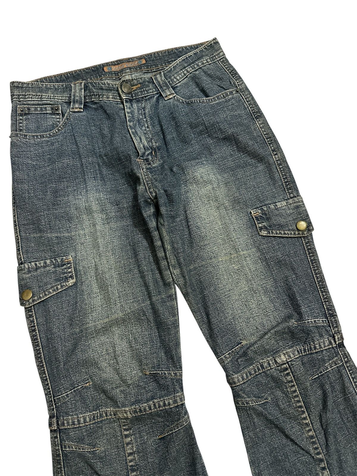 GOA 2000s Toco Toco Adjustable Button Washed Flare Lgb Goa Y2K Size US 28 / EU 44 - 2 Thumbnail