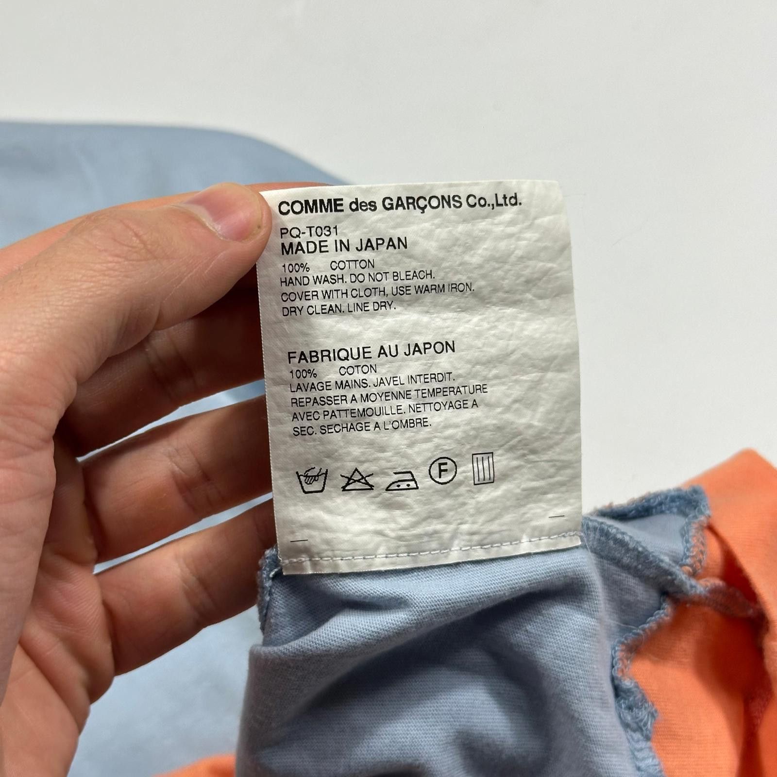 Comme des Garcons Comme Des Garçons Homme Plus 2015 Panel Bi-colour Tshirt S/M Size US S / EU 44-46 / 1 - 6 Thumbnail