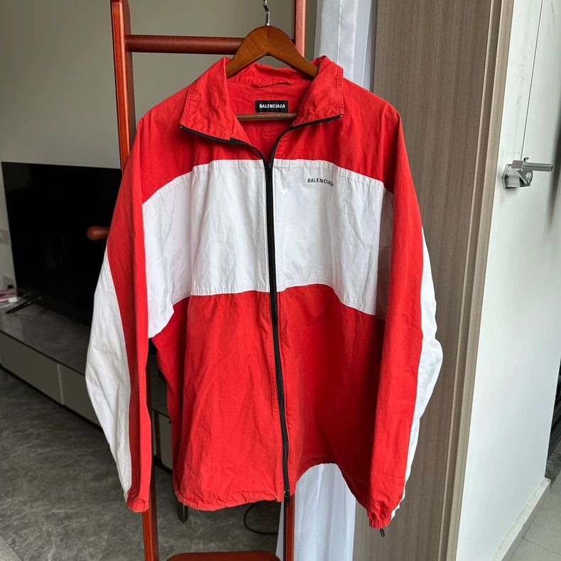 Balenciaga Balenciaga Red White Jacket Size US M / EU 48-50 / 2 - 1 Thumbnail