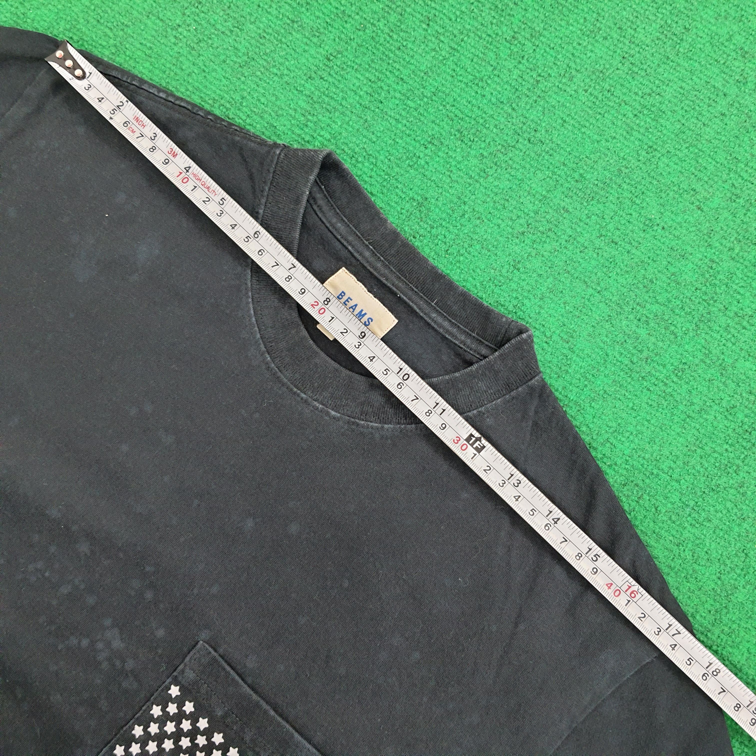 Beams Plus Vintage BEAMS Long Sleeve American Flag Pocket Tee Size US L / EU 52-54 / 3 - 12 Thumbnail