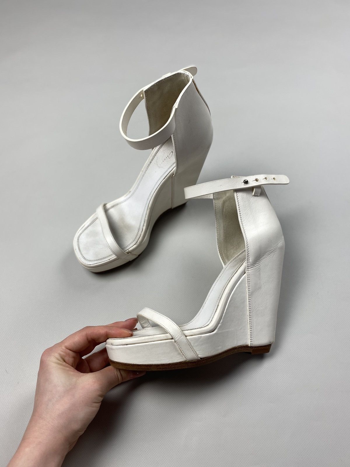 Rick Owens Rick Owens avant-garde ladies leather platform heels sandals Size US 9 / IT 39 - 14 Thumbnail