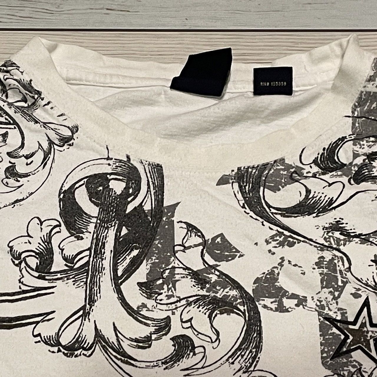Affliction × Ed Hardy × Tapout 3xl Karl Kani Wings Cross Tee Y2K Affliction Style Size US XXL / EU 58 / 5 - 3 Thumbnail
