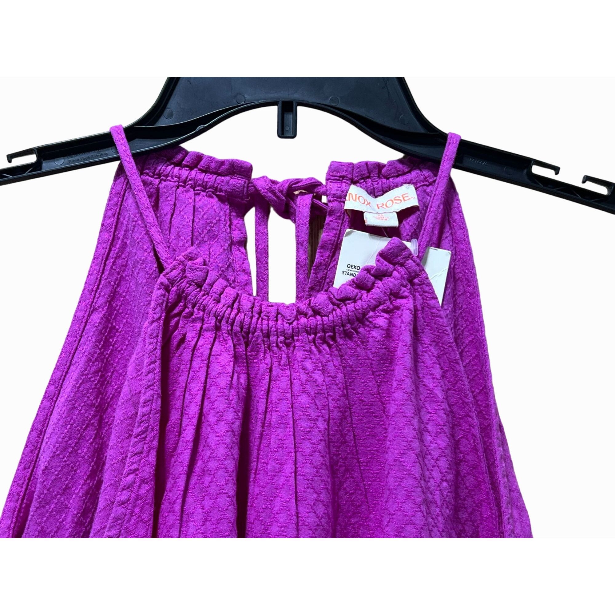 Other Knox Rose - Women's Woven Halter Tank Top - Purple - Extra L Size XL / US 12-14 / IT 48-50 - 8 Thumbnail