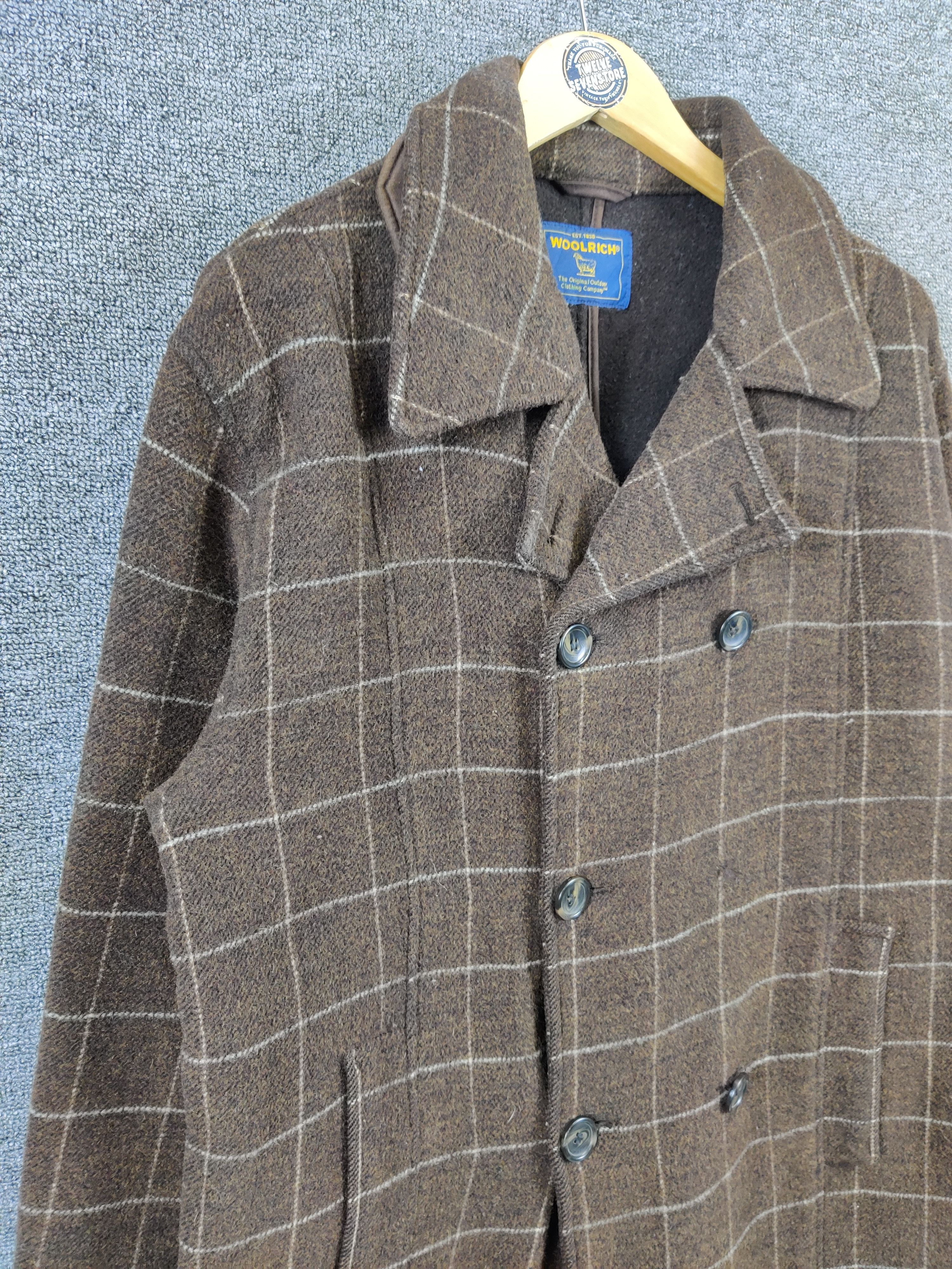 Woolrich Woolen Mills Vintage Woolrich Wool Plaid Double Breasted Coat Size US M / EU 48-50 / 2 - 6 Thumbnail