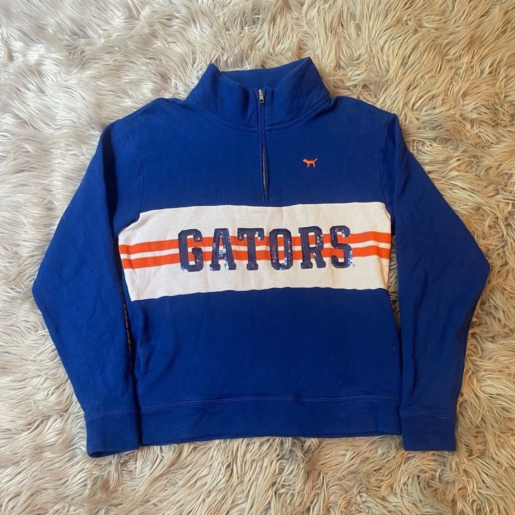 Other Florida Gators PINK brand 1/4 zip blue Sweater size XS Size XS / US 0-2 / IT 36-38 - 1 Thumbnail