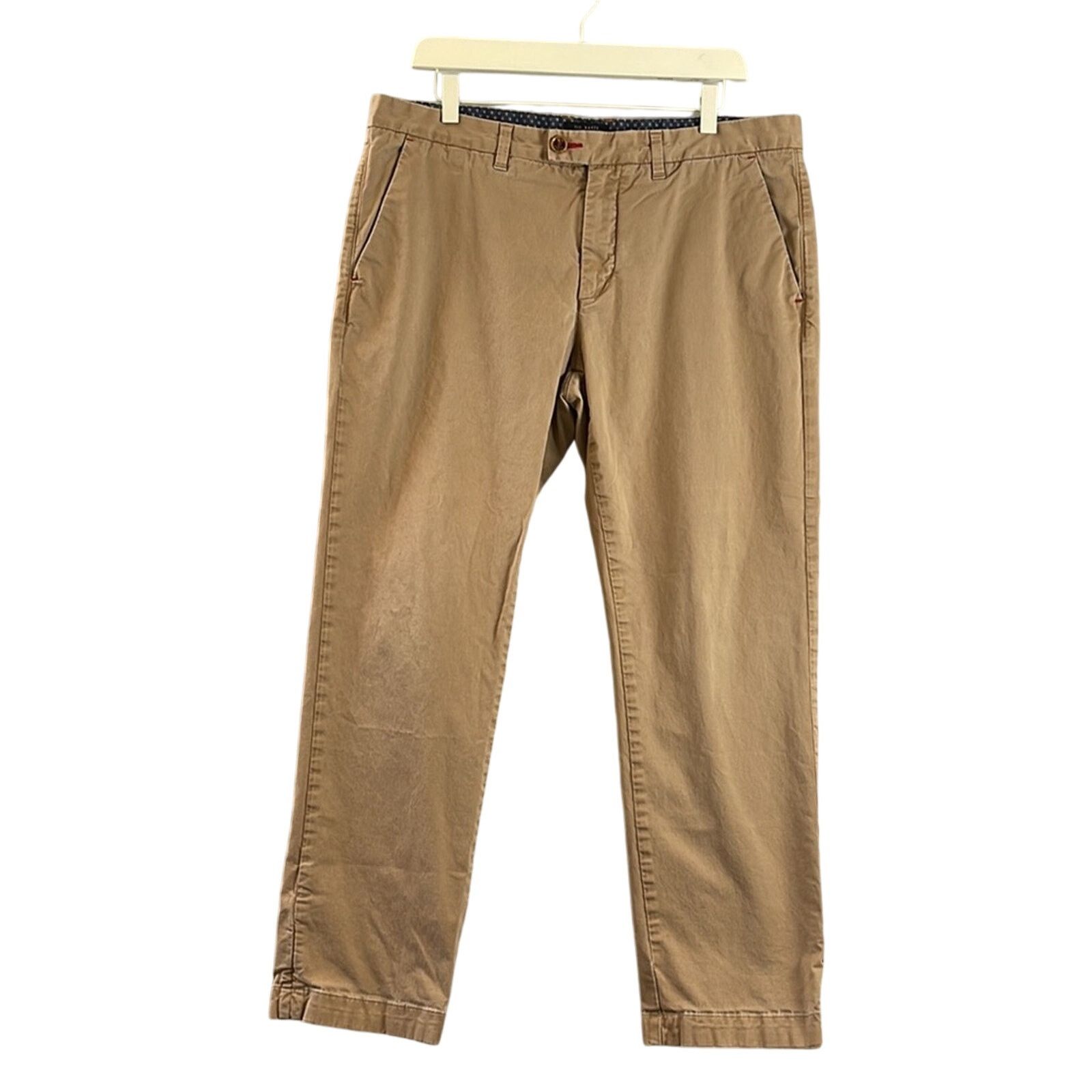 Ted Baker Ted Baker Chaade Classic Fit Washed Down Chinos Size 36/28 Size US 36 / EU 52 - 1 Thumbnail