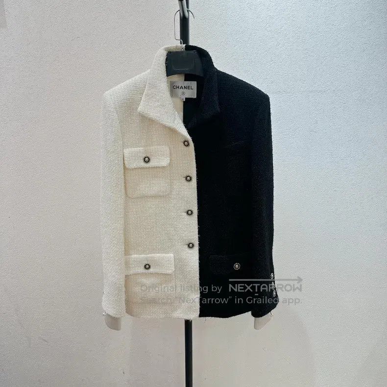 Chanel Chanel High-end workshop, black and white mandarin duck, t Size S / US 4 / IT 40 - 1 Thumbnail