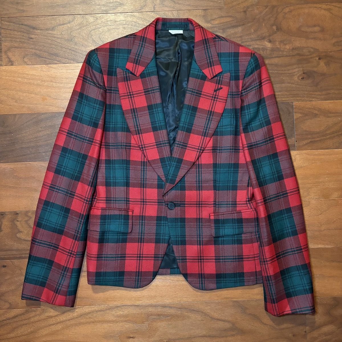 Comme des Garcons Homme Plus Comme des Garçons Homme Plus Wool Check 1B Jacket PN-J056 Size 40R - 1 Thumbnail