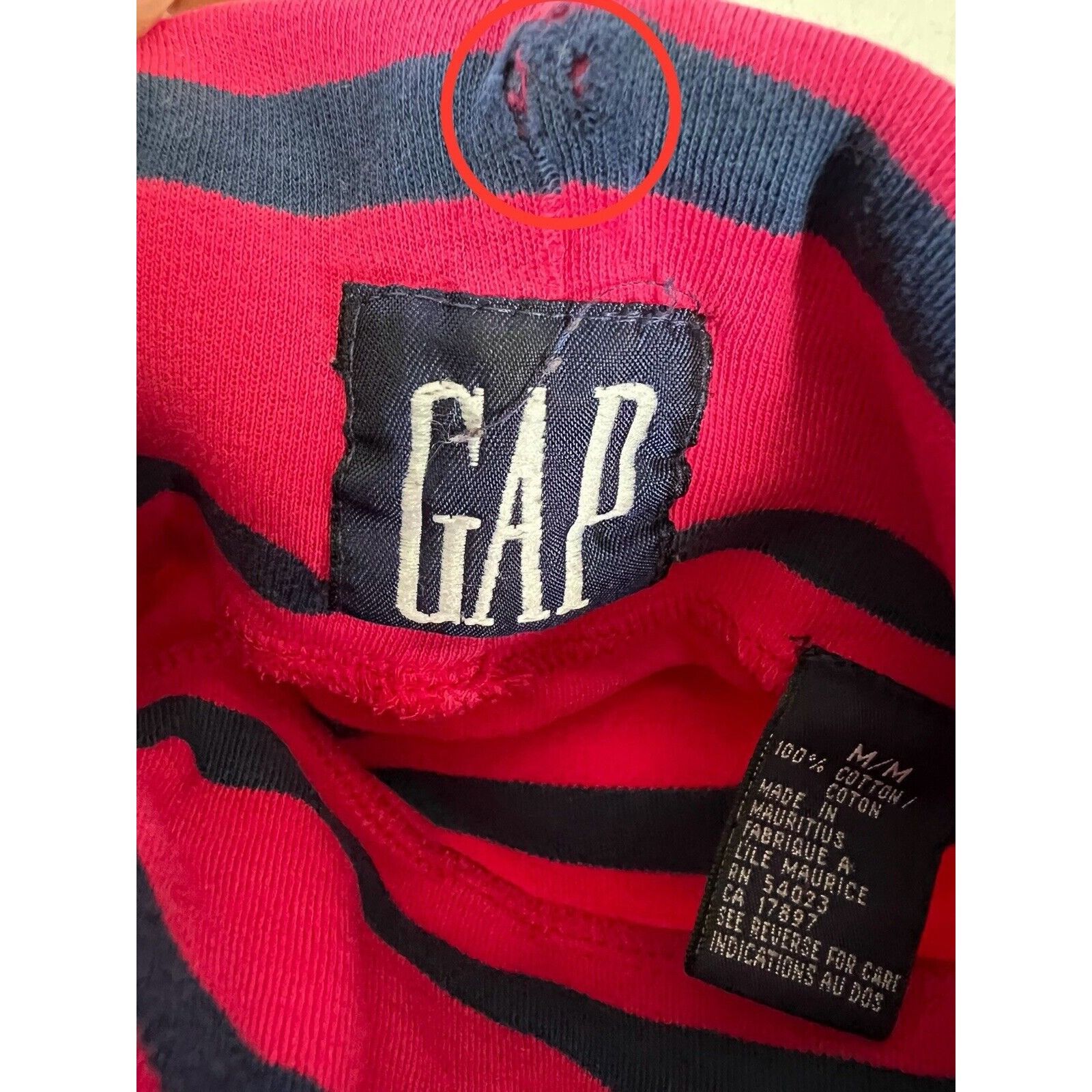 Gap Vintage Gap Turtleneck Long Sleeve Striped Shirt Size Medium Size M / US 6-8 / IT 42-44 - 3 Thumbnail