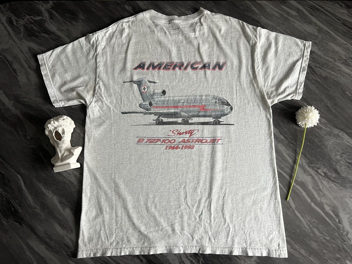 Vintage American Airline : Boeing 727 Astrojet Team 1964 1993 Size US XL / EU 56 / 4 - 6 Thumbnail