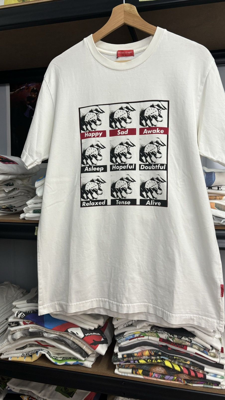 Barbara Kruger × Vintage RARE! Vintage Barbara Kruger Happy Awake Art Size US L / EU 52-54 / 3 - 3 Thumbnail